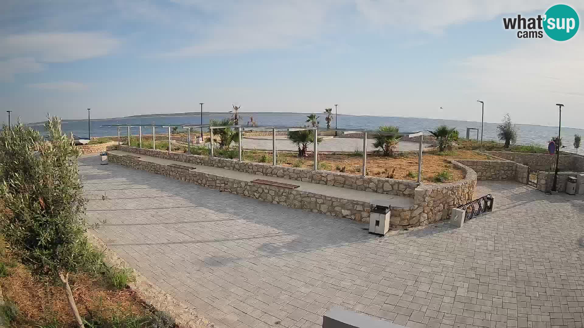Web kamera Mandre – Ljetna pozornica Velika điga | Otok Pag