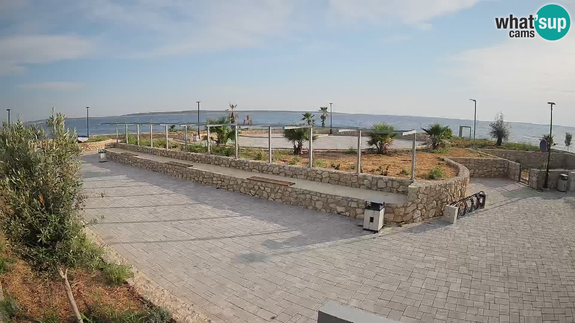 Web kamera Mandre – Ljetna pozornica Velika điga | Otok Pag