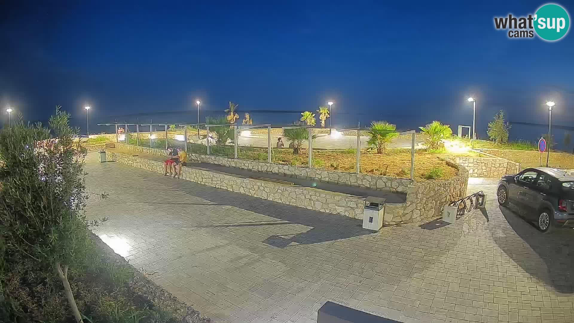 Spletna kamera Mandre – Poletni oder Velika điga | Otok Pag