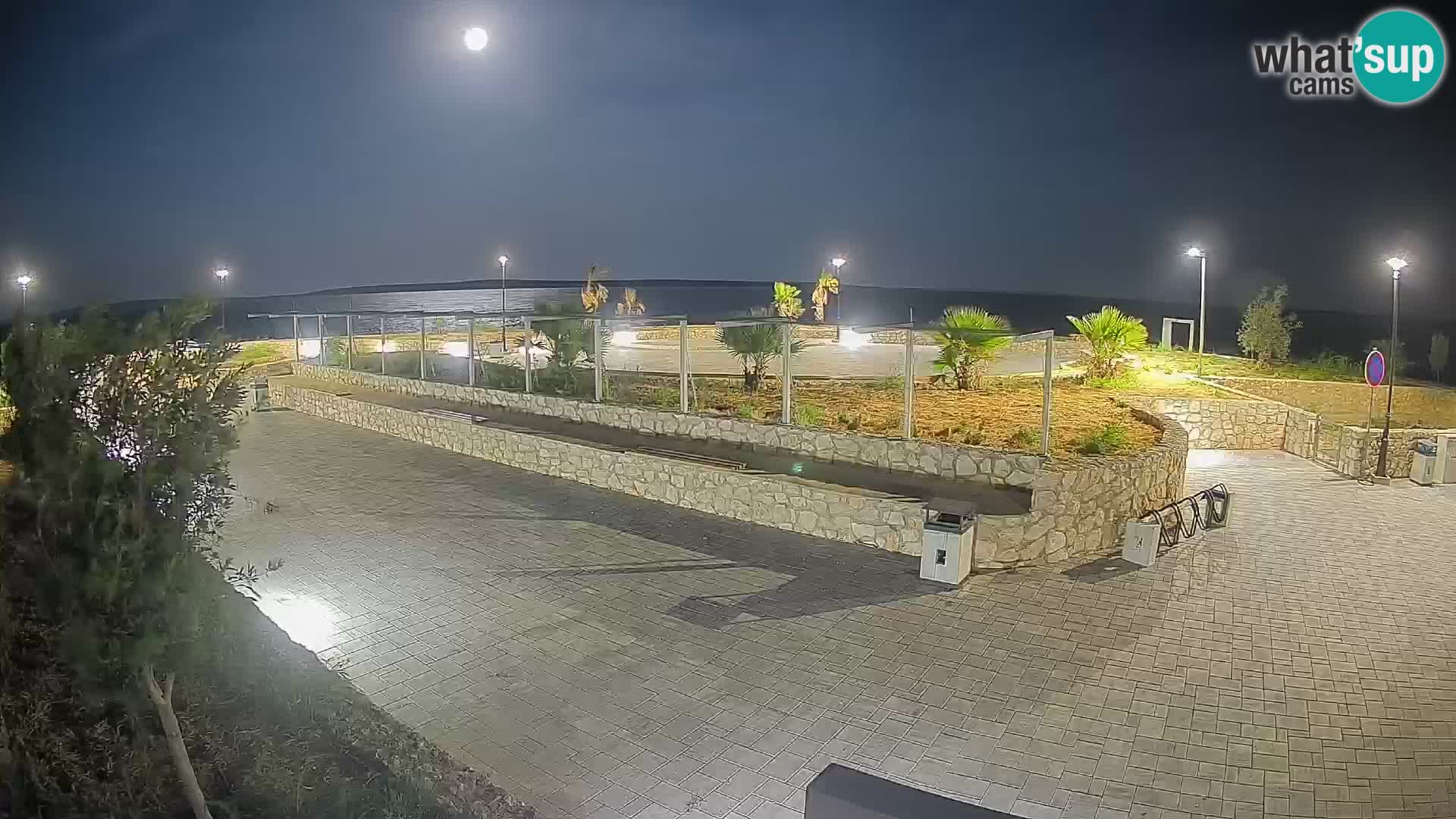 Spletna kamera Mandre – Poletni oder Velika điga | Otok Pag