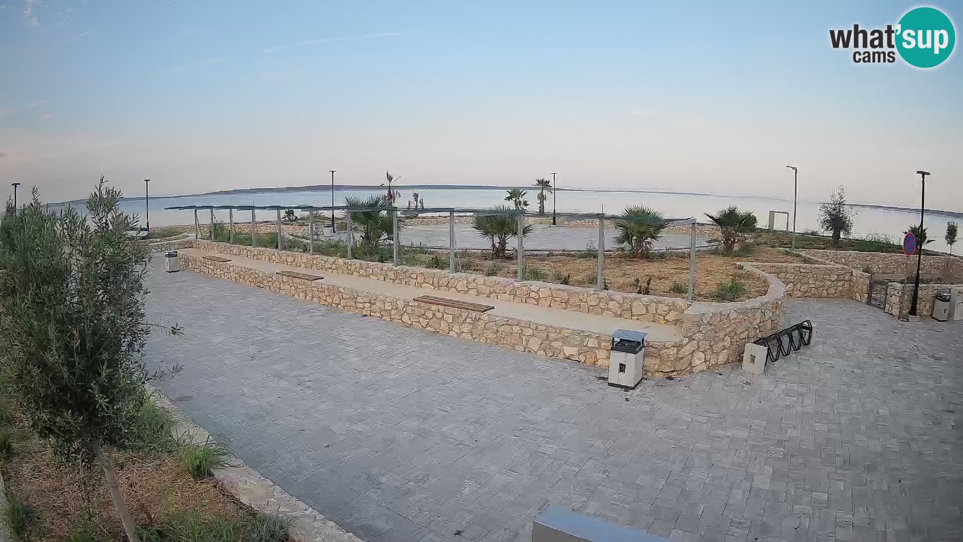 Spletna kamera Mandre – Poletni oder Velika điga | Otok Pag