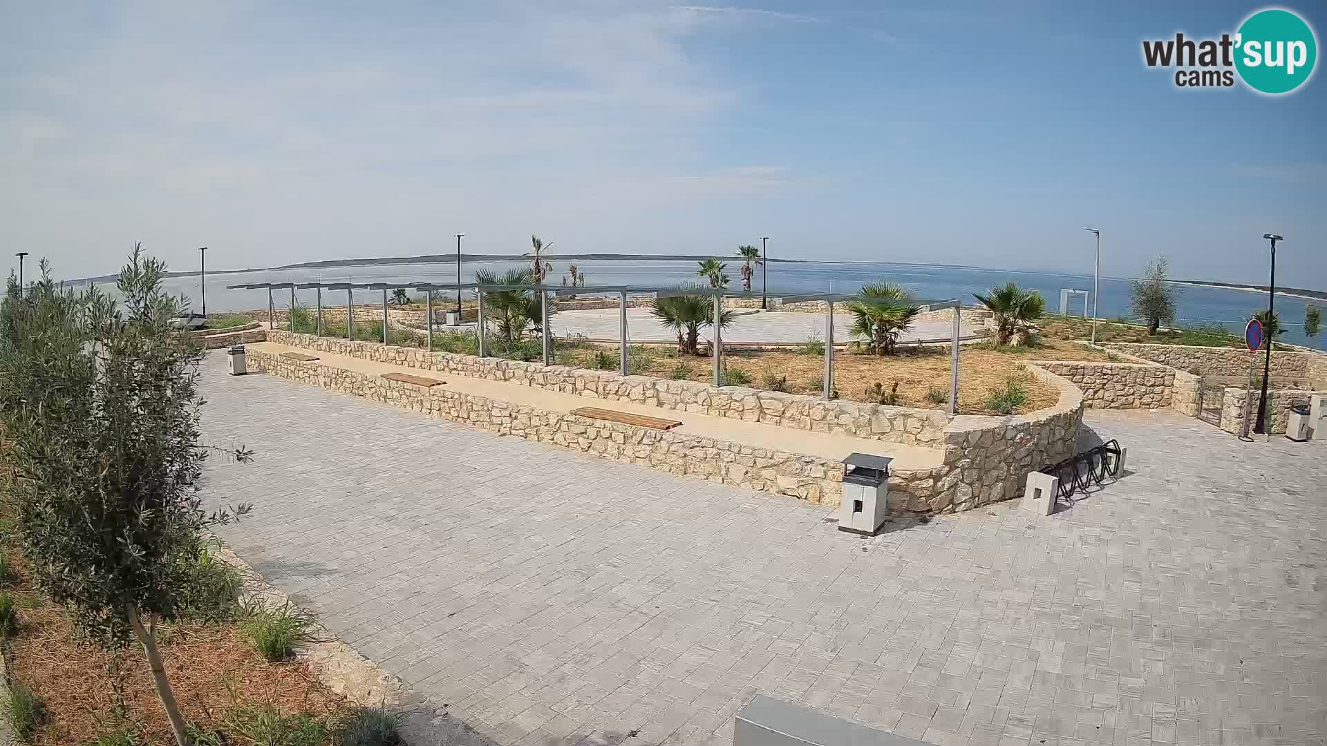 Web kamera Mandre – Ljetna pozornica Velika điga | Otok Pag