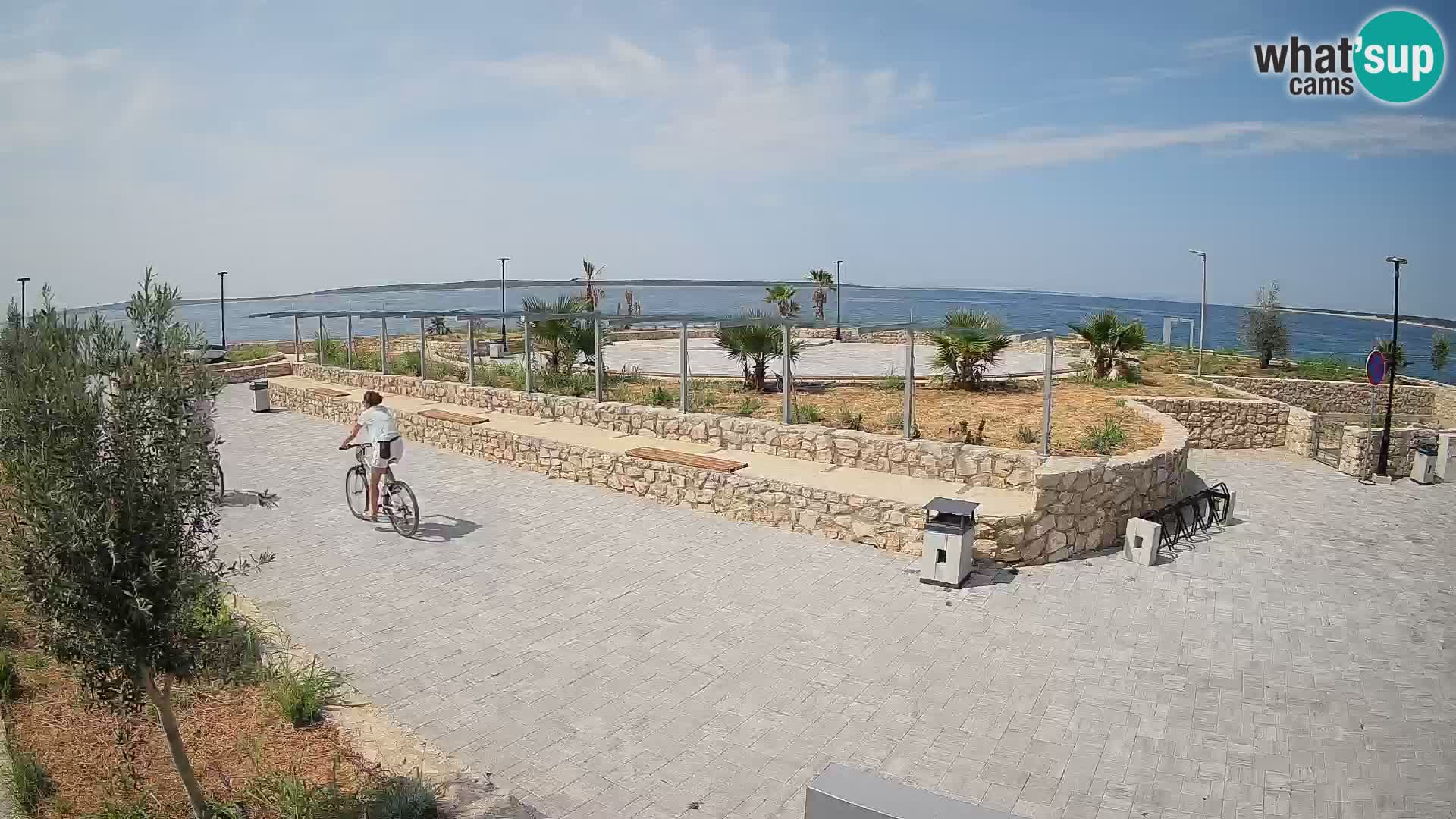 Spletna kamera Mandre – Poletni oder Velika điga | Otok Pag
