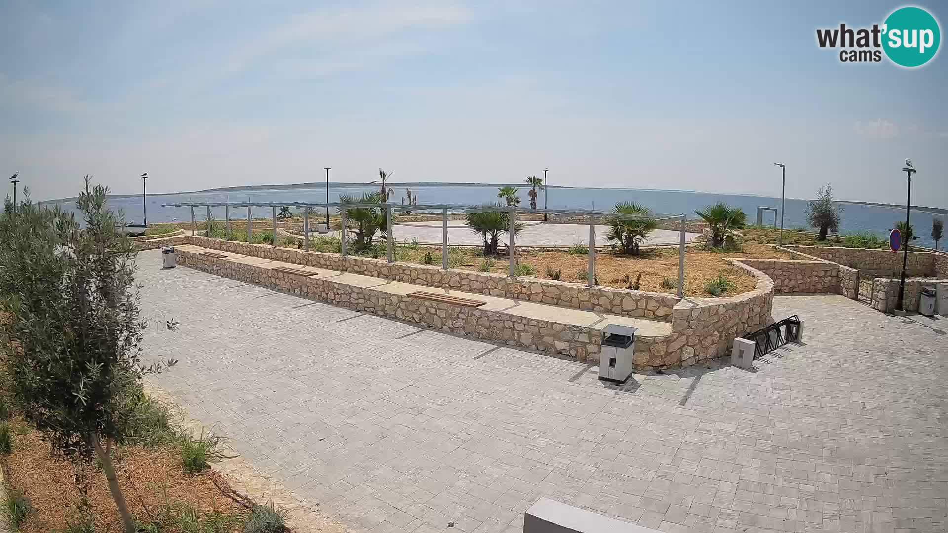 Web kamera Mandre – Ljetna pozornica Velika điga | Otok Pag