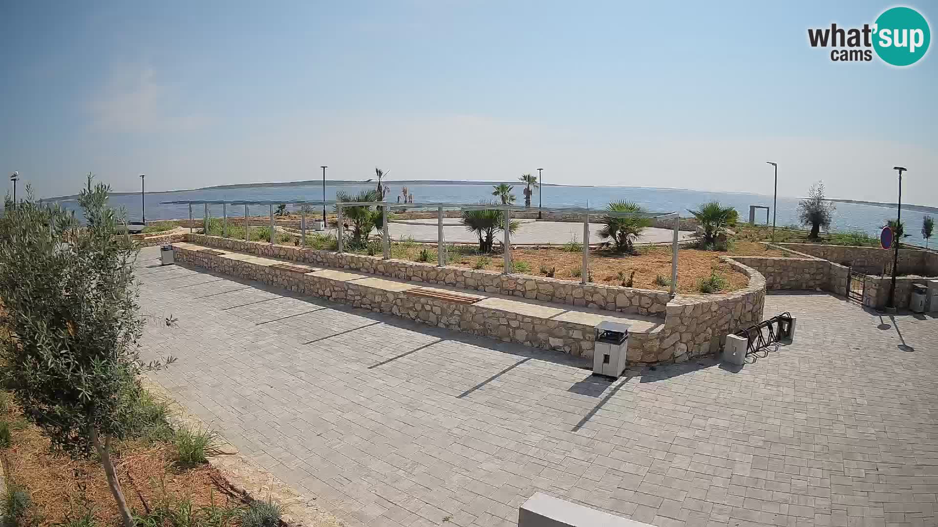 Spletna kamera Mandre – Poletni oder Velika điga | Otok Pag