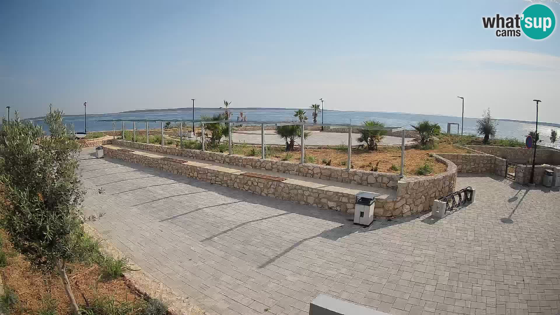 Spletna kamera Mandre – Poletni oder Velika điga | Otok Pag