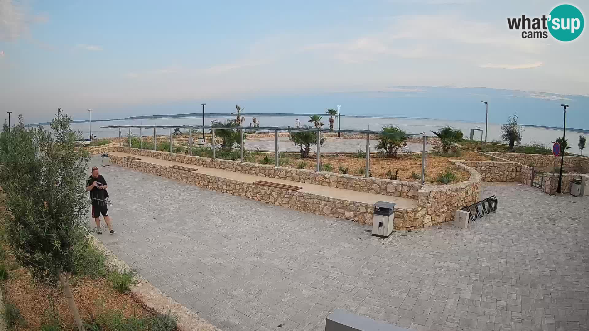 Spletna kamera Mandre – Poletni oder Velika điga | Otok Pag