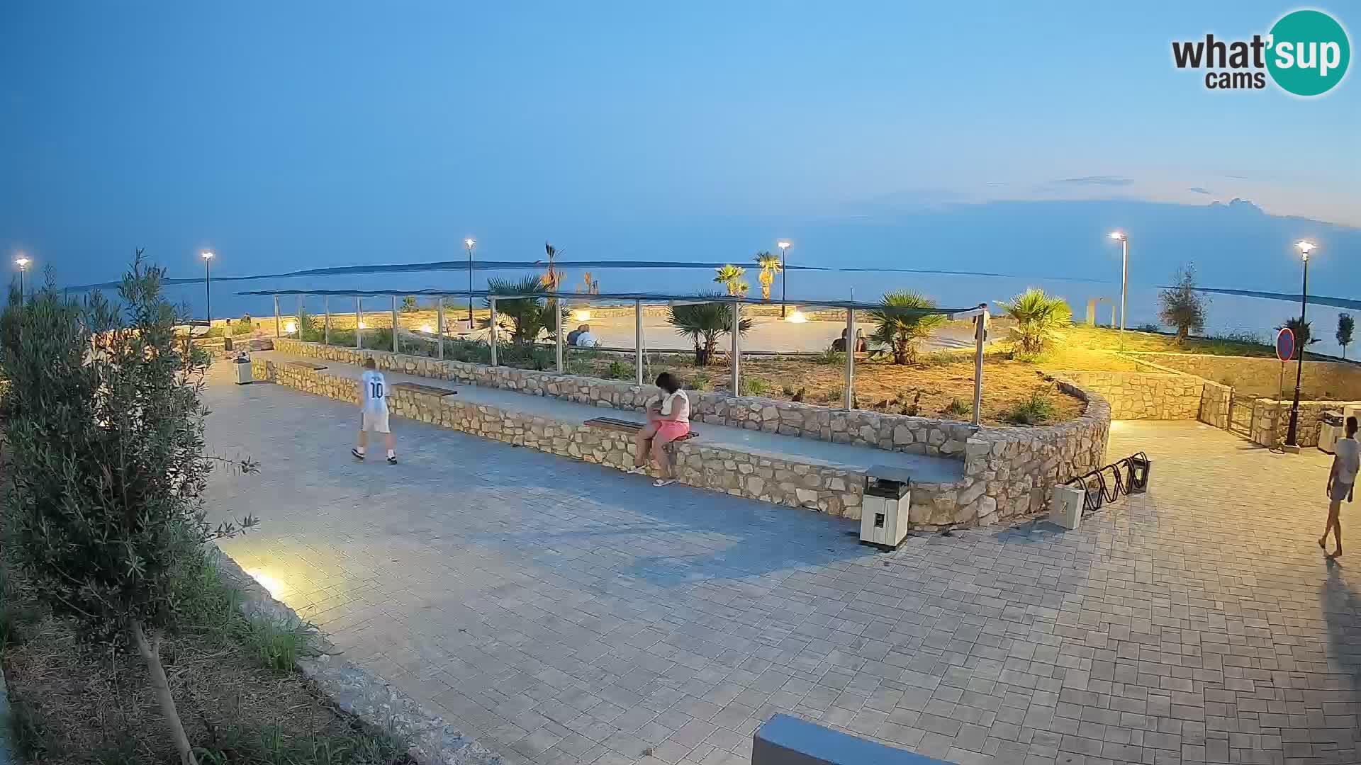Spletna kamera Mandre – Poletni oder Velika điga | Otok Pag