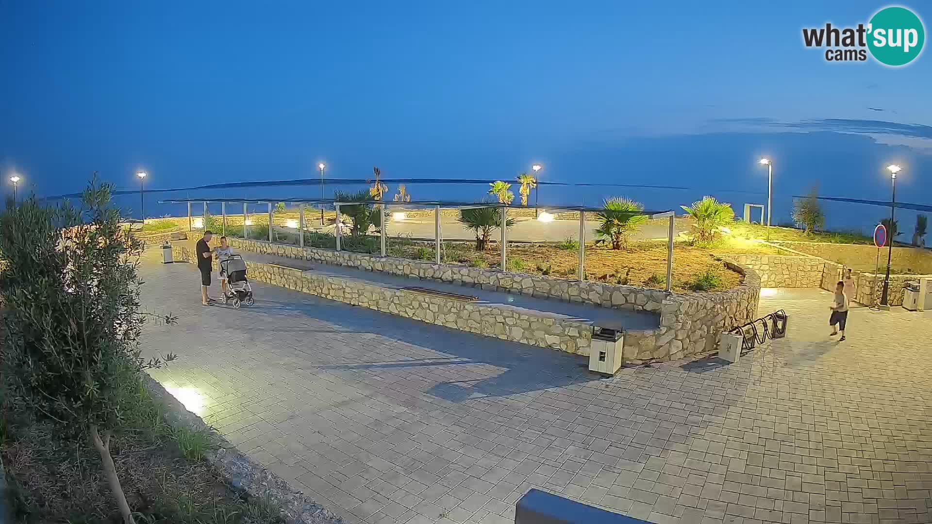 Spletna kamera Mandre – Poletni oder Velika điga | Otok Pag