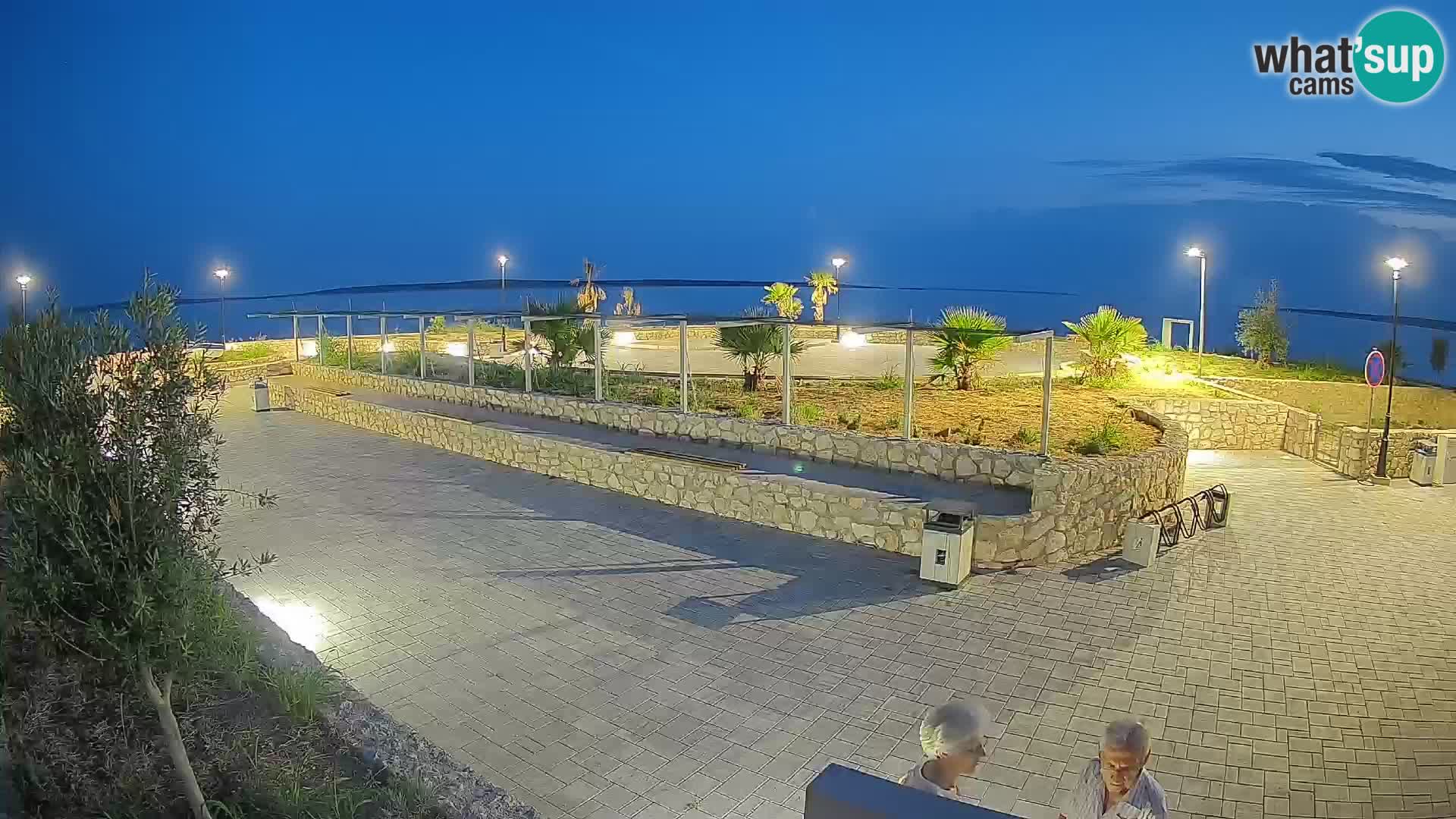 Spletna kamera Mandre – Poletni oder Velika điga | Otok Pag
