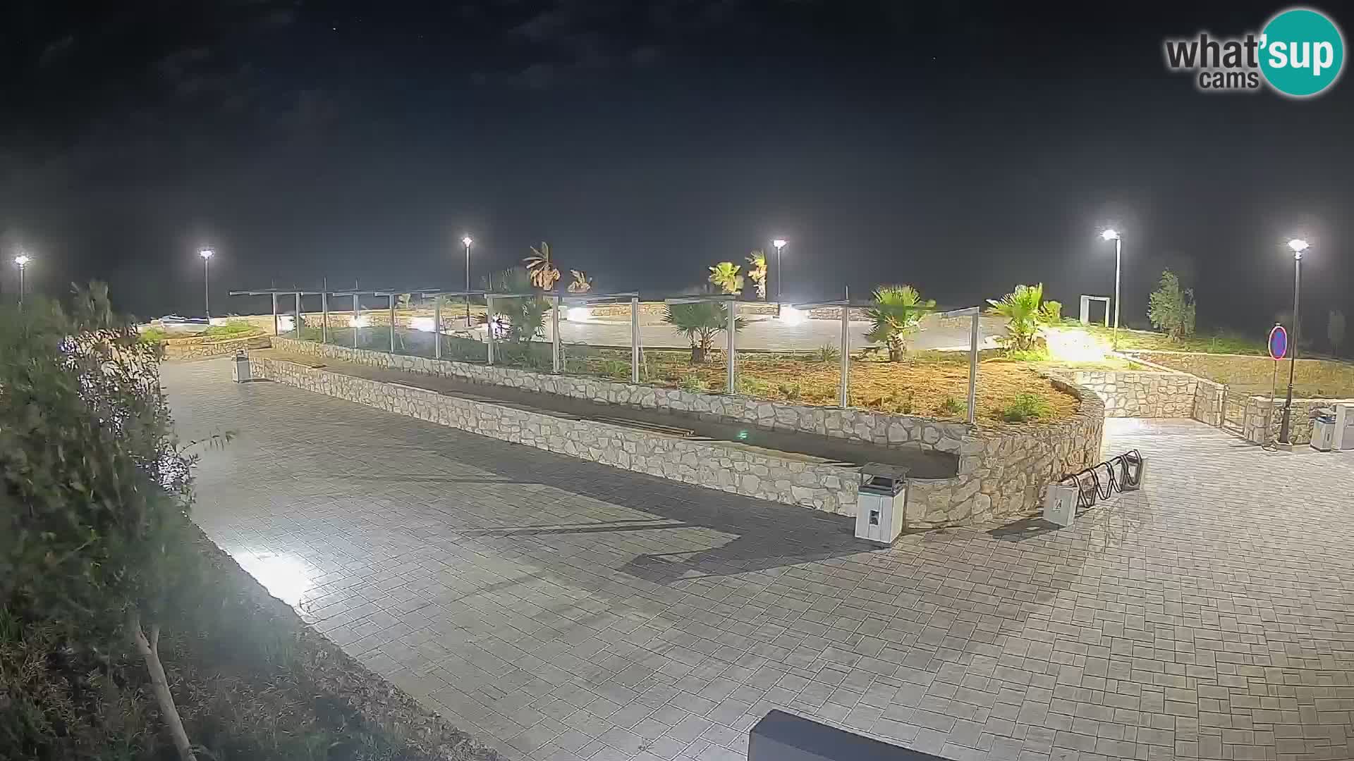 Spletna kamera Mandre – Poletni oder Velika điga | Otok Pag