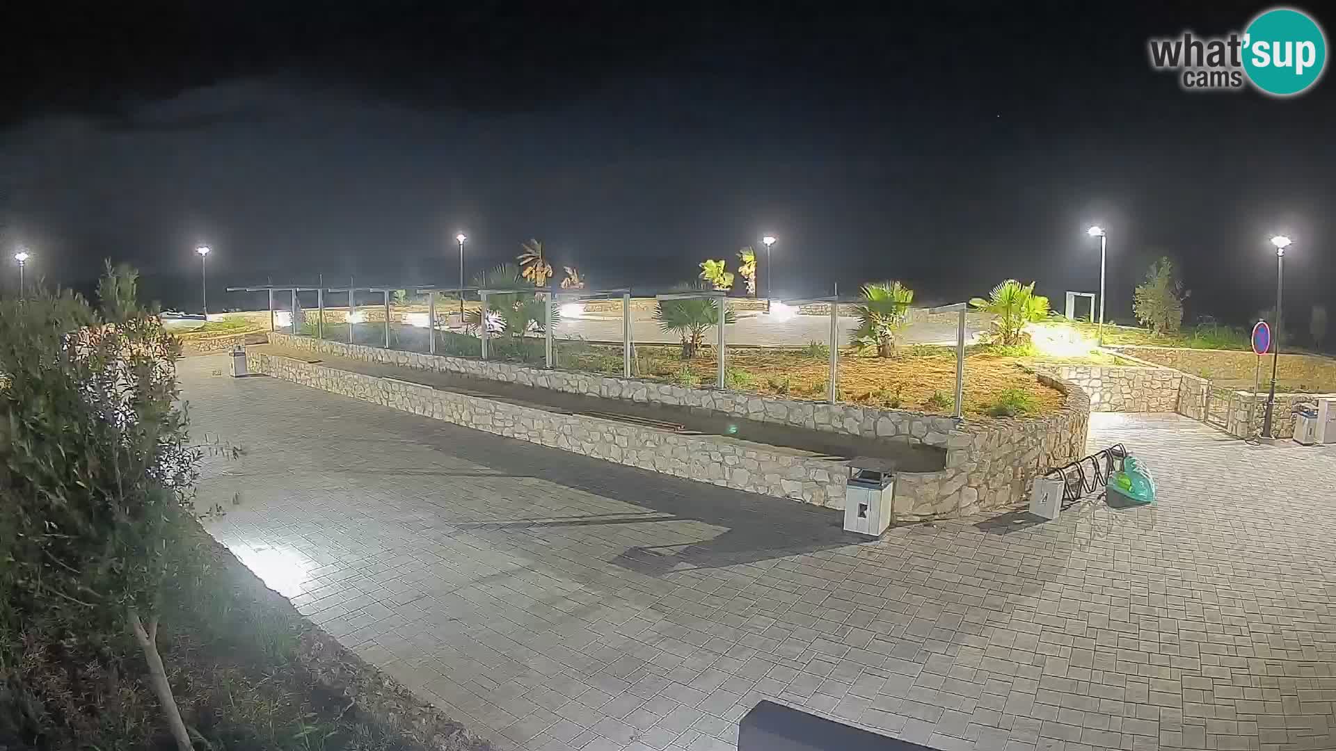 Spletna kamera Mandre – Poletni oder Velika điga | Otok Pag
