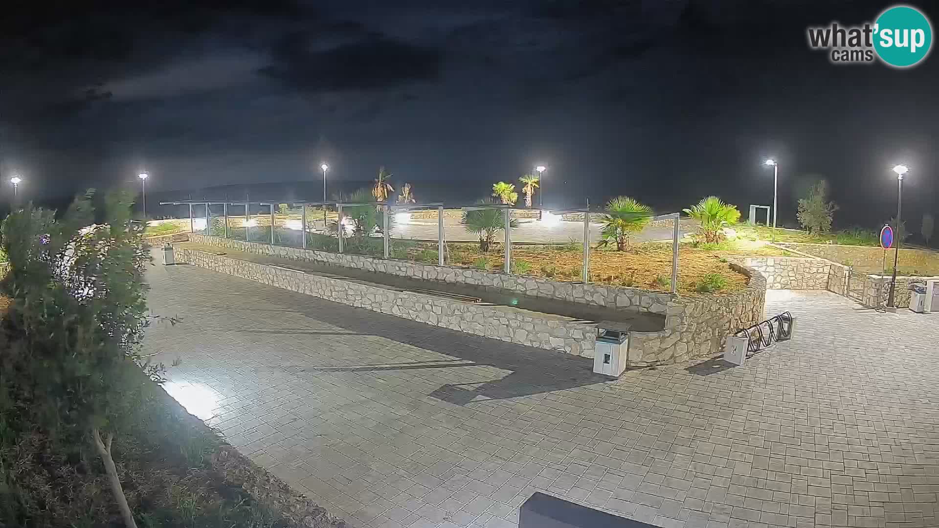 Spletna kamera Mandre – Poletni oder Velika điga | Otok Pag