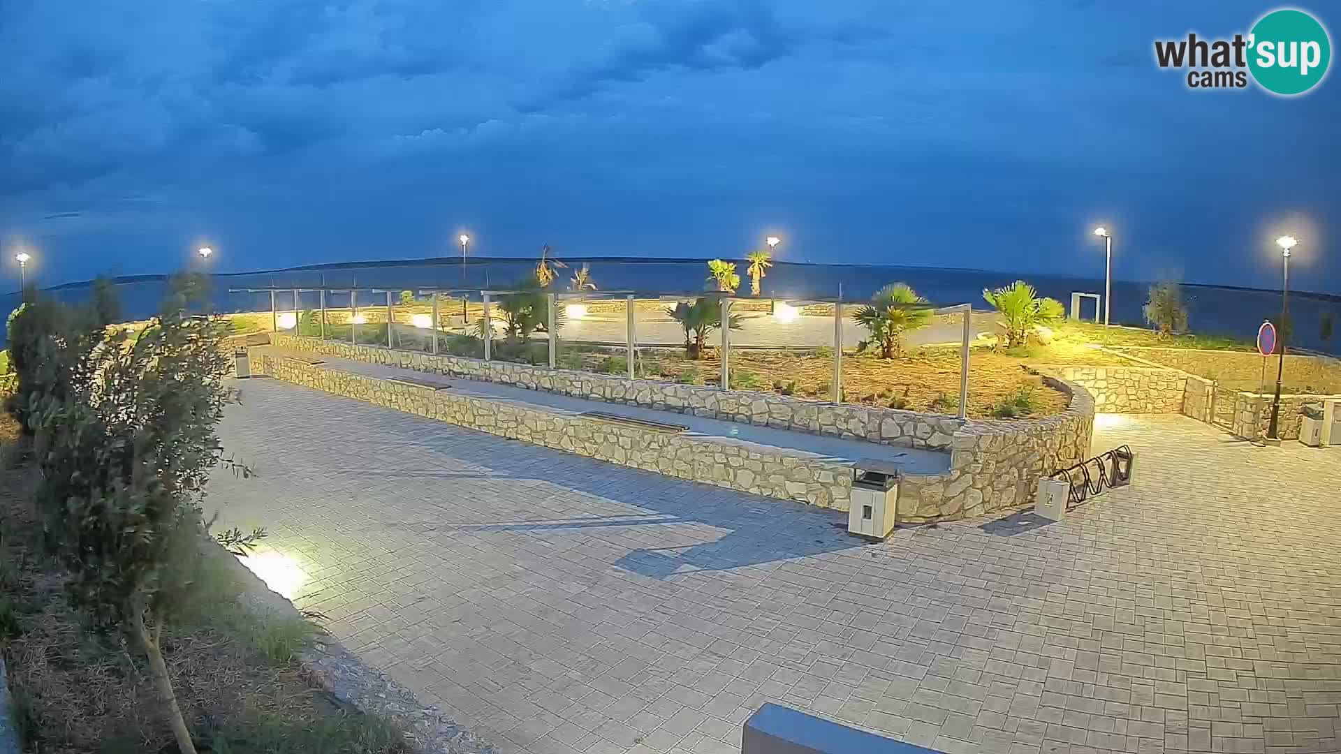 Web kamera Mandre – Ljetna pozornica Velika điga | Otok Pag