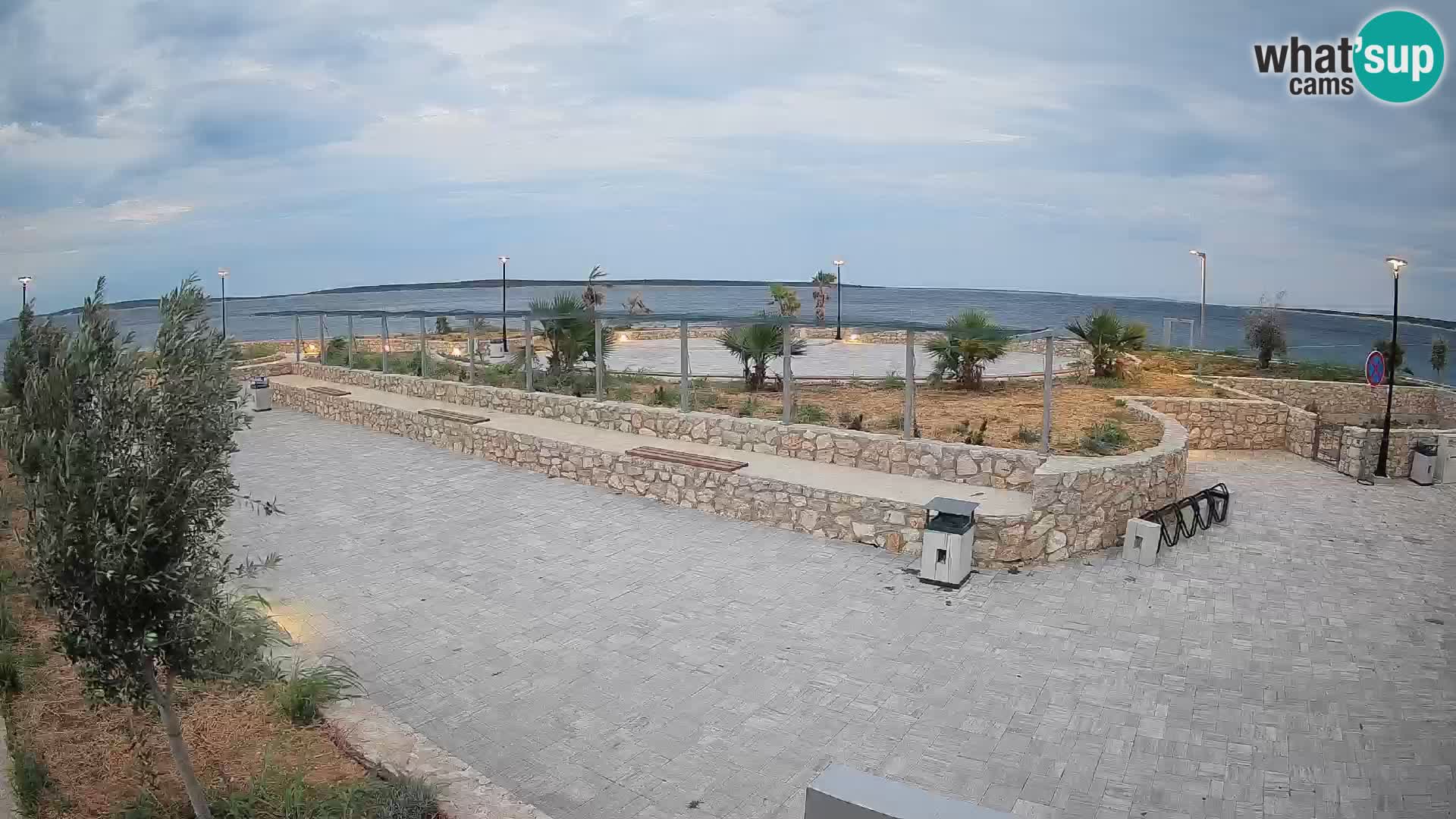 Spletna kamera Mandre – Poletni oder Velika điga | Otok Pag