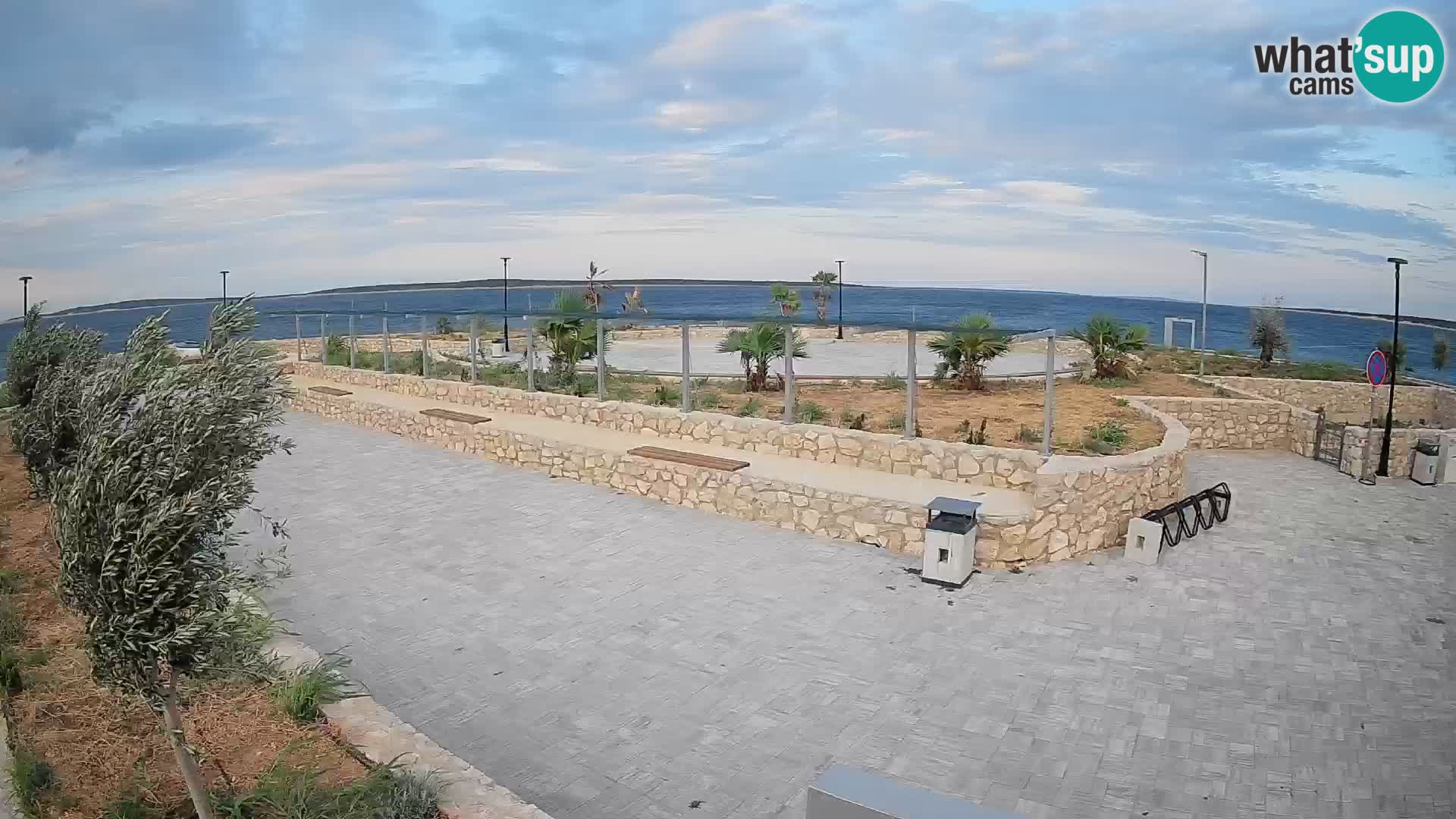Spletna kamera Mandre – Poletni oder Velika điga | Otok Pag