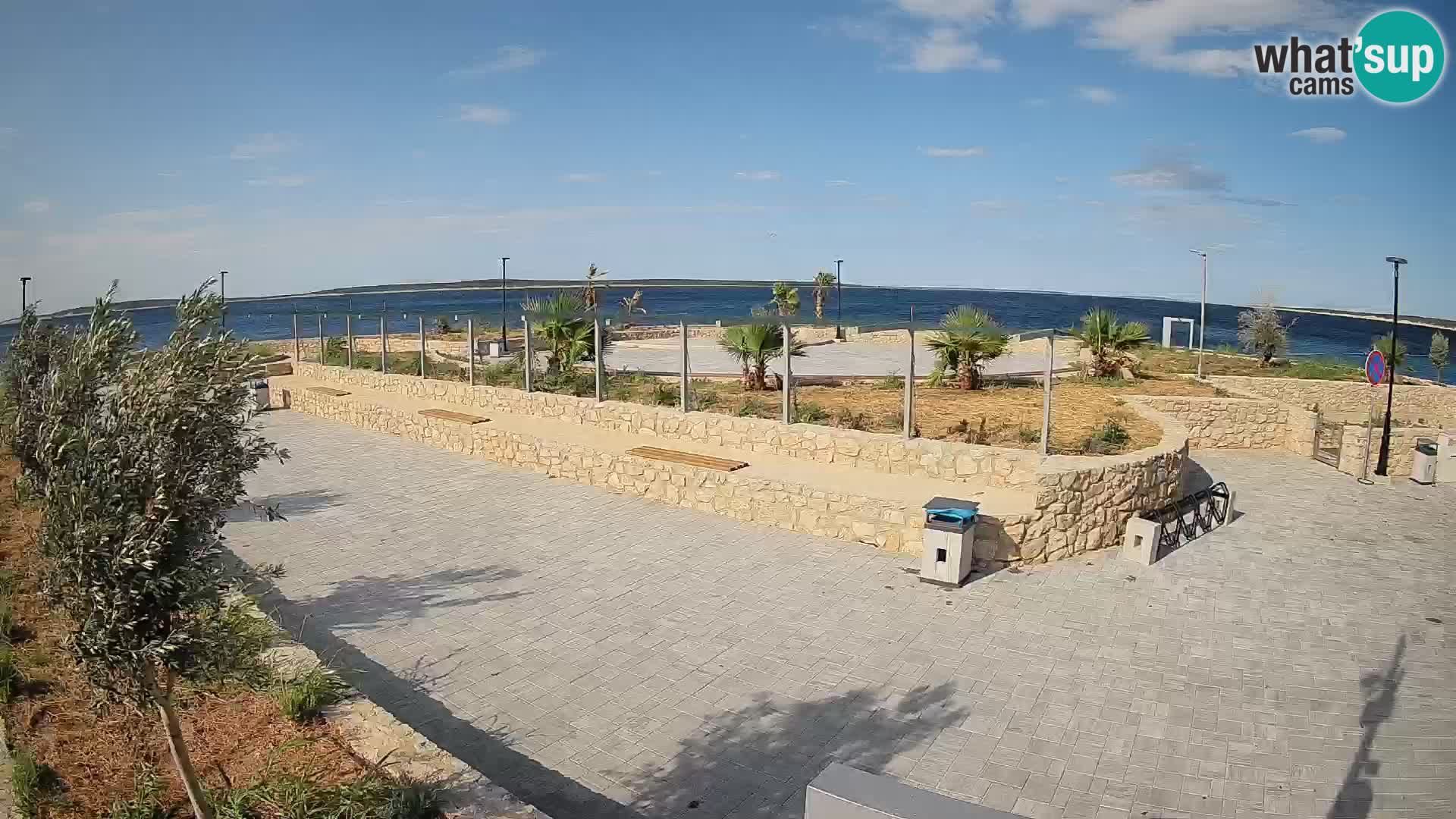 Web kamera Mandre – Ljetna pozornica Velika điga | Otok Pag
