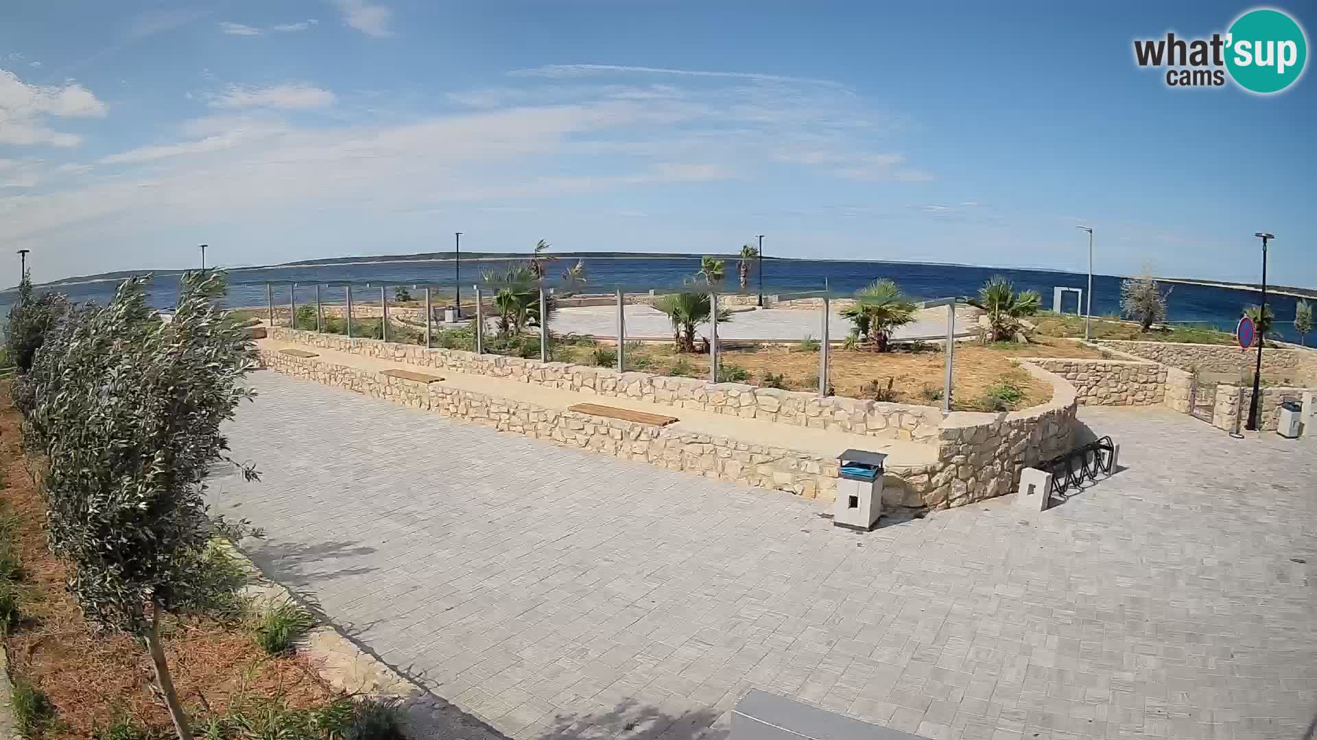 Spletna kamera Mandre – Poletni oder Velika điga | Otok Pag