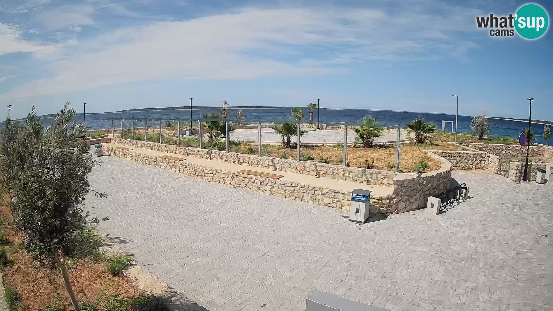 Web kamera Mandre – Ljetna pozornica Velika điga | Otok Pag