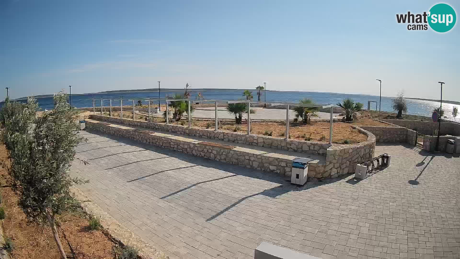 Web kamera Mandre – Ljetna pozornica Velika điga | Otok Pag