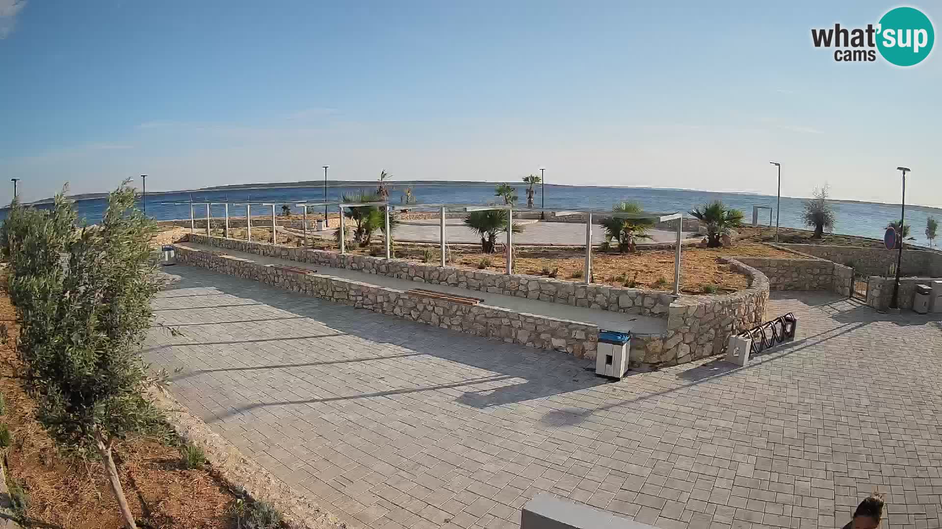 Web kamera Mandre – Ljetna pozornica Velika điga | Otok Pag