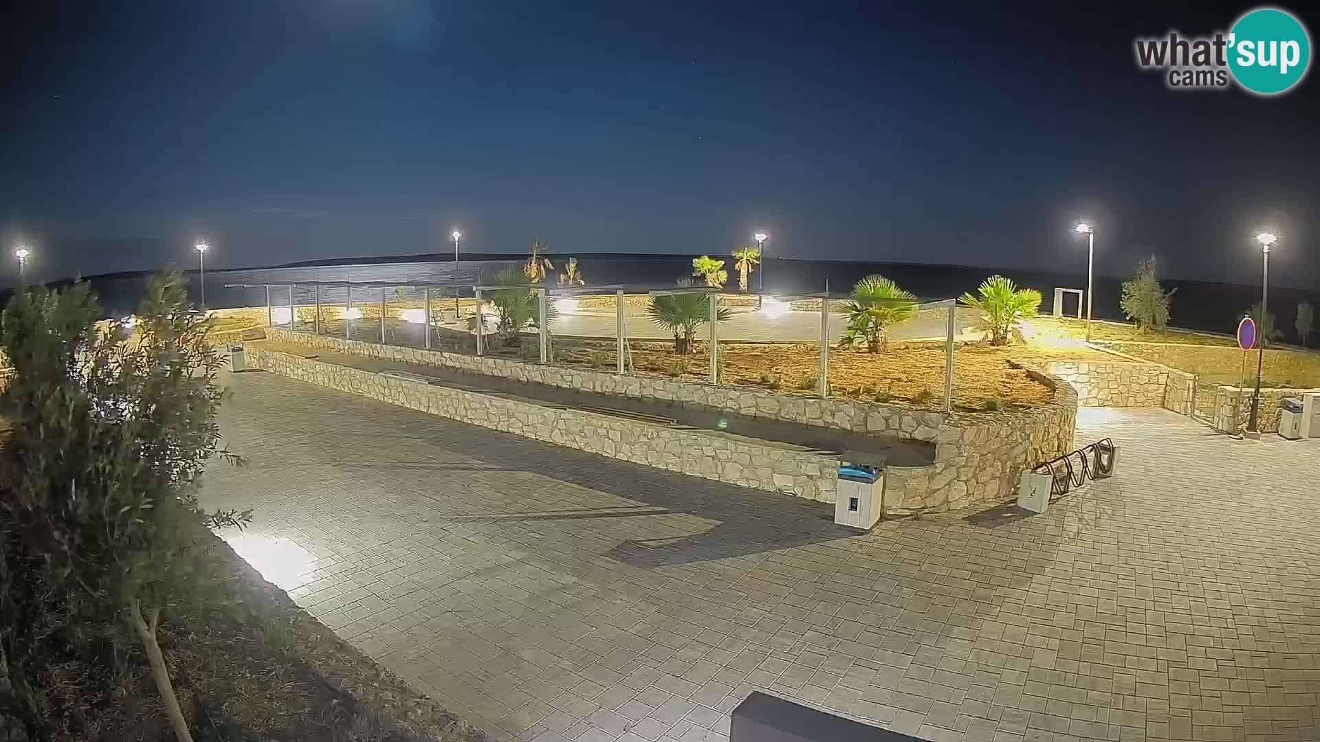Spletna kamera Mandre – Poletni oder Velika điga | Otok Pag