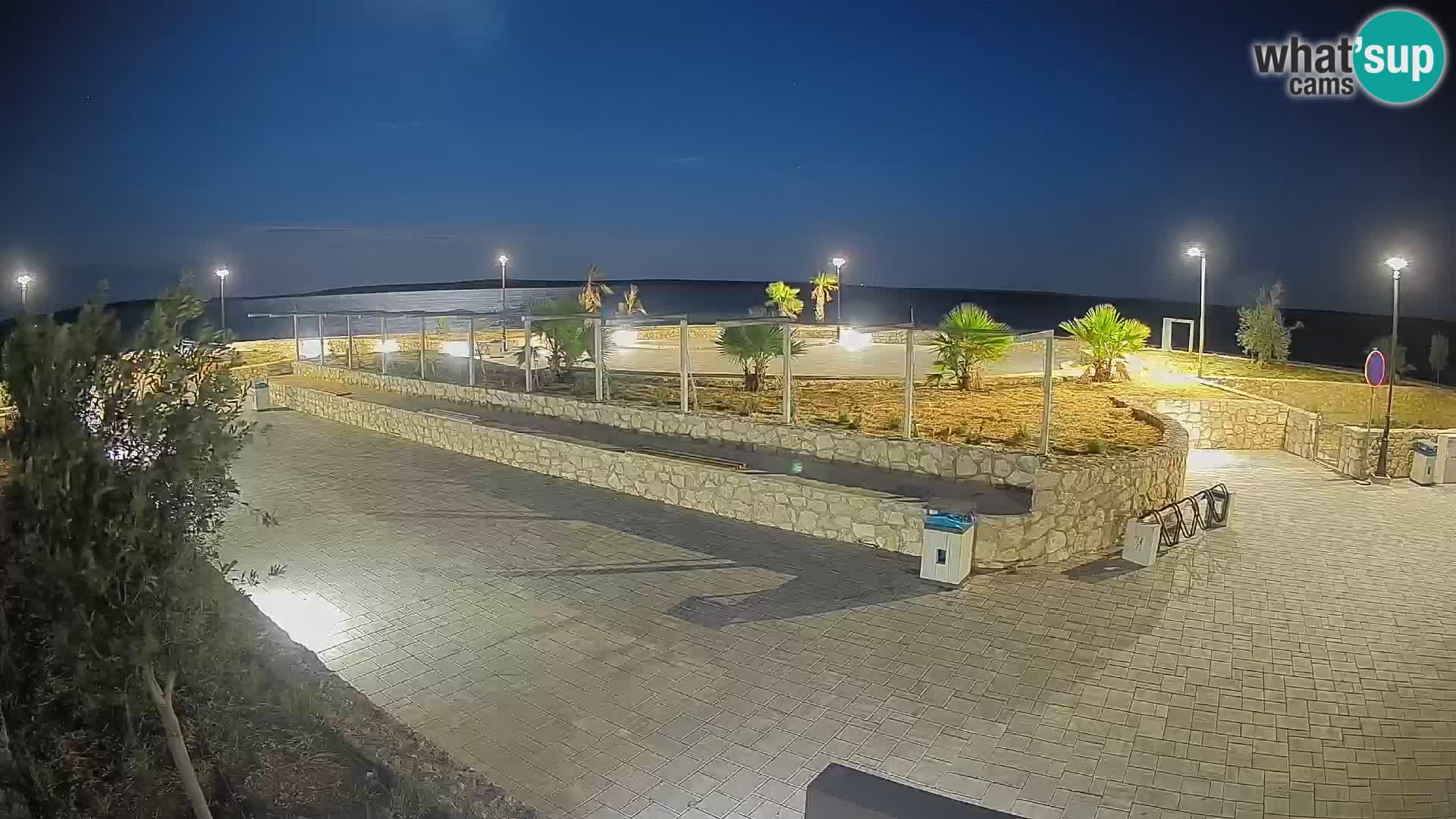 Spletna kamera Mandre – Poletni oder Velika điga | Otok Pag