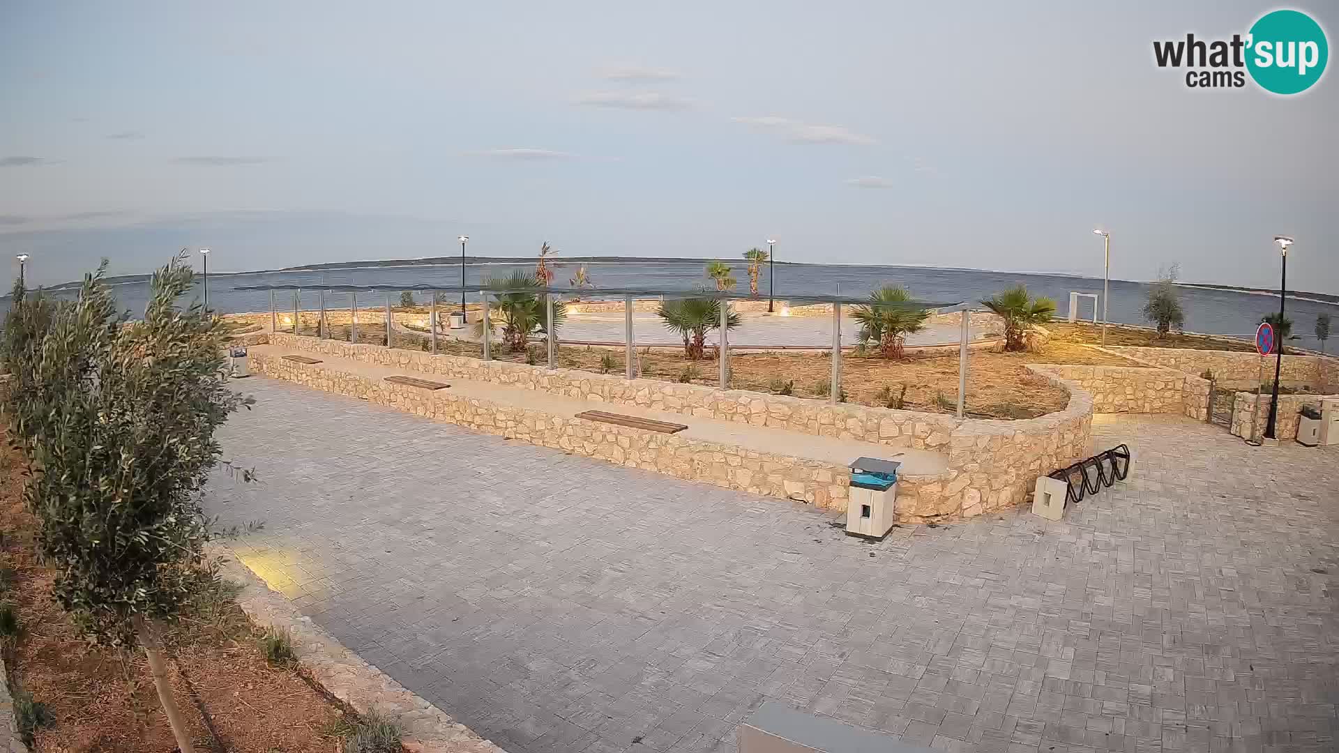 Spletna kamera Mandre – Poletni oder Velika điga | Otok Pag