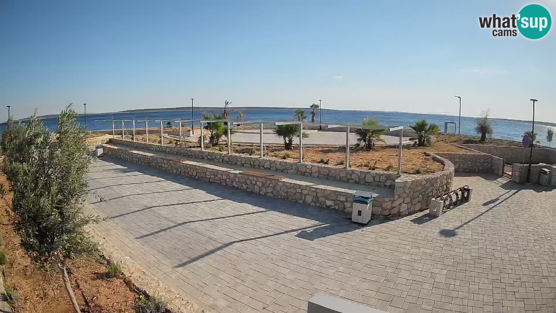Spletna kamera Mandre – Poletni oder Velika điga | Otok Pag