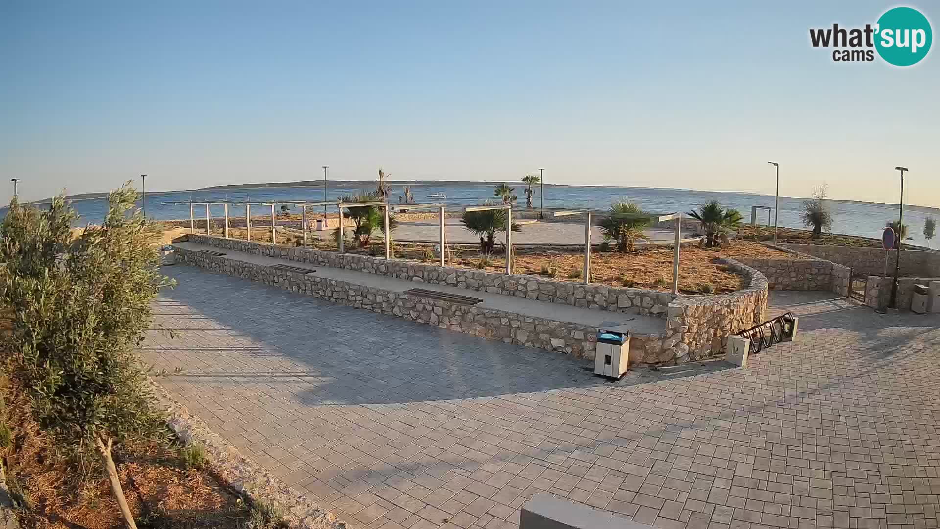 Spletna kamera Mandre – Poletni oder Velika điga | Otok Pag