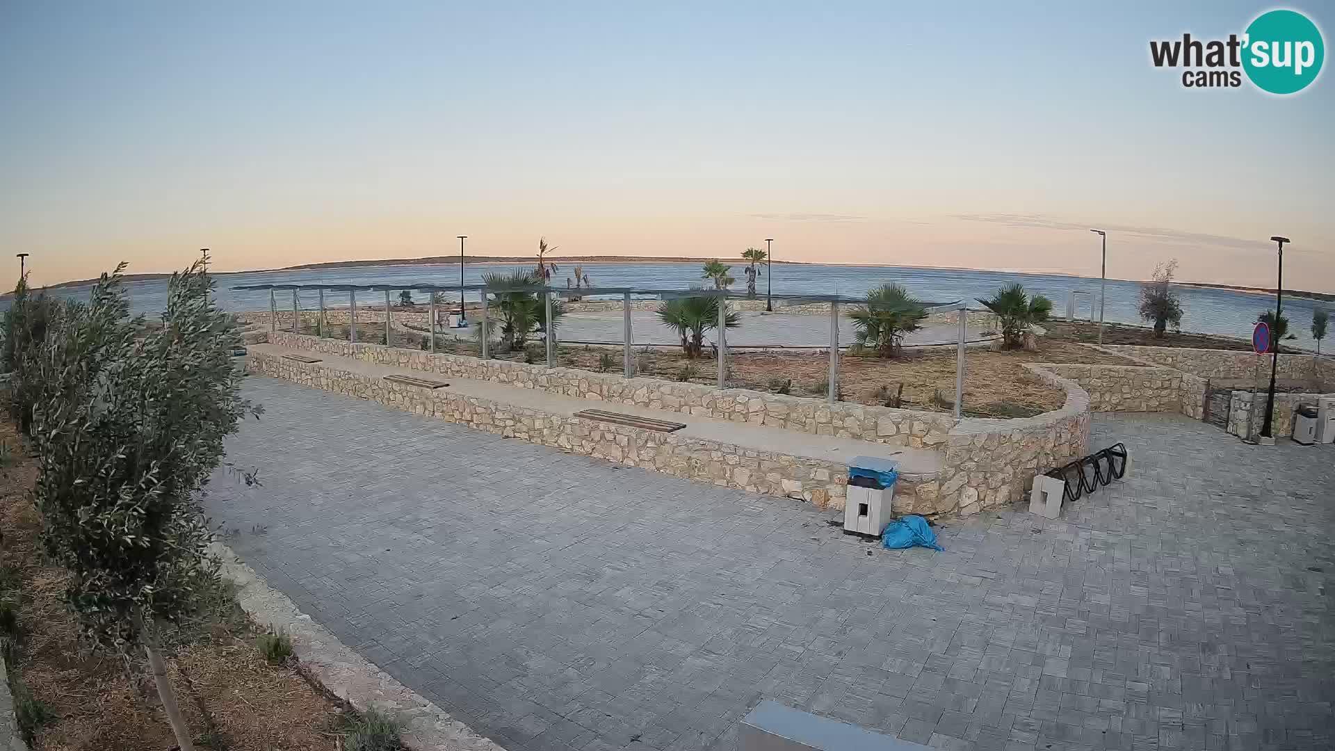 Spletna kamera Mandre – Poletni oder Velika điga | Otok Pag