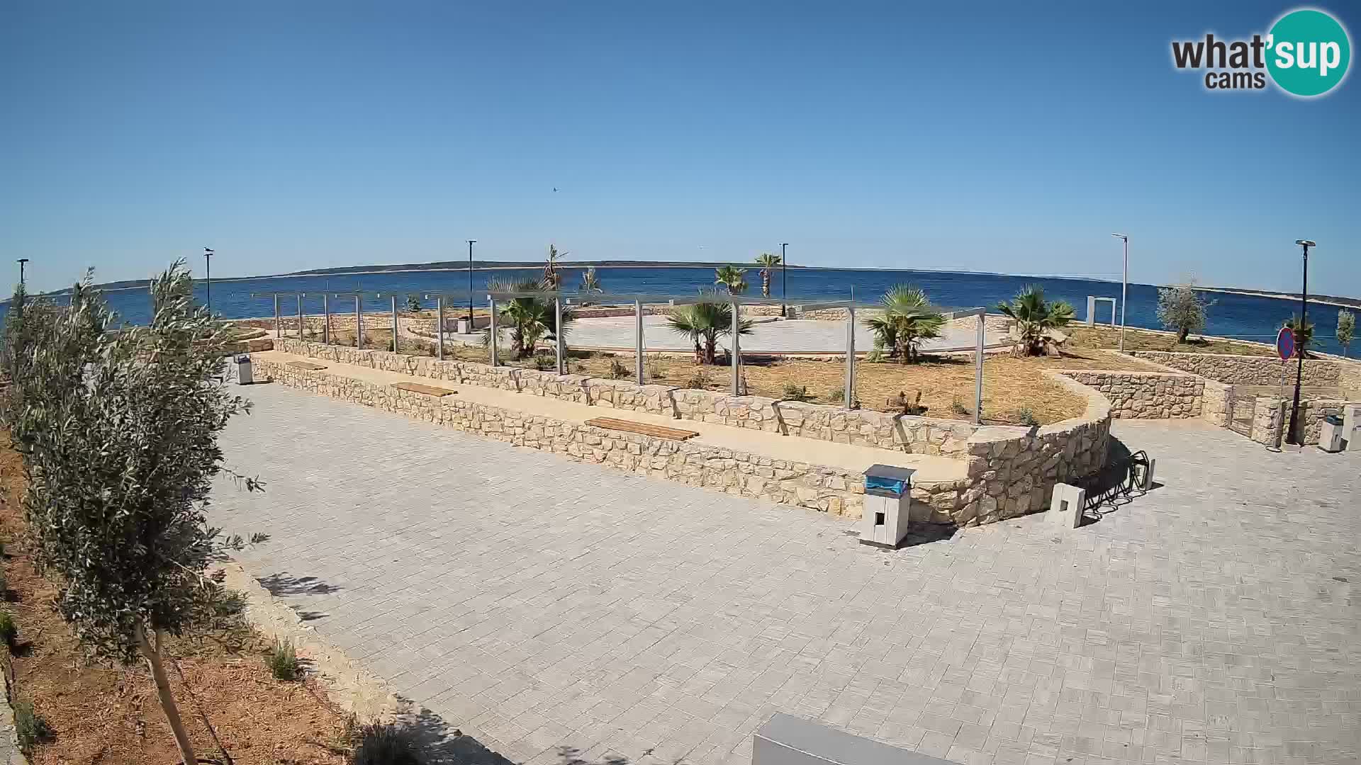 Web kamera Mandre – Ljetna pozornica Velika điga | Otok Pag