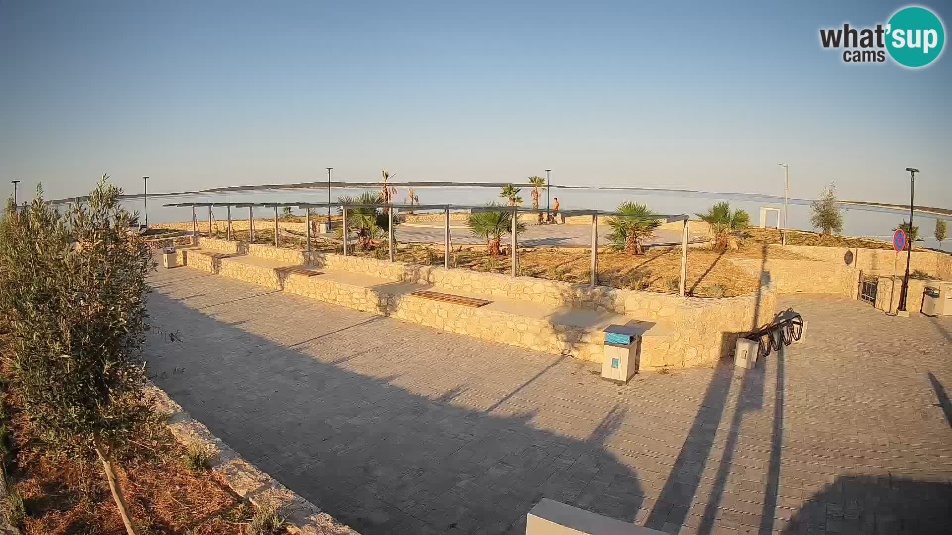 Spletna kamera Mandre – Poletni oder Velika điga | Otok Pag