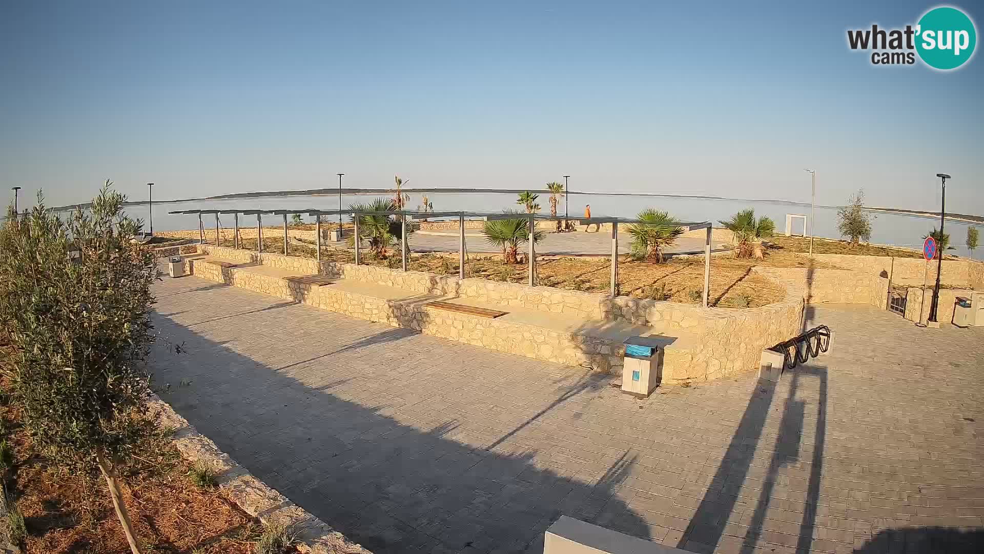 Spletna kamera Mandre – Poletni oder Velika điga | Otok Pag