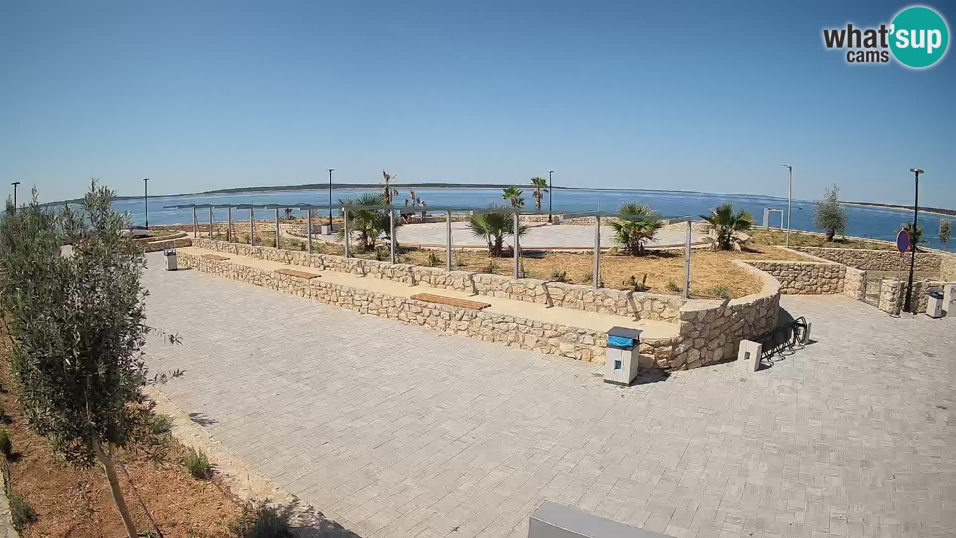 Spletna kamera Mandre – Poletni oder Velika điga | Otok Pag