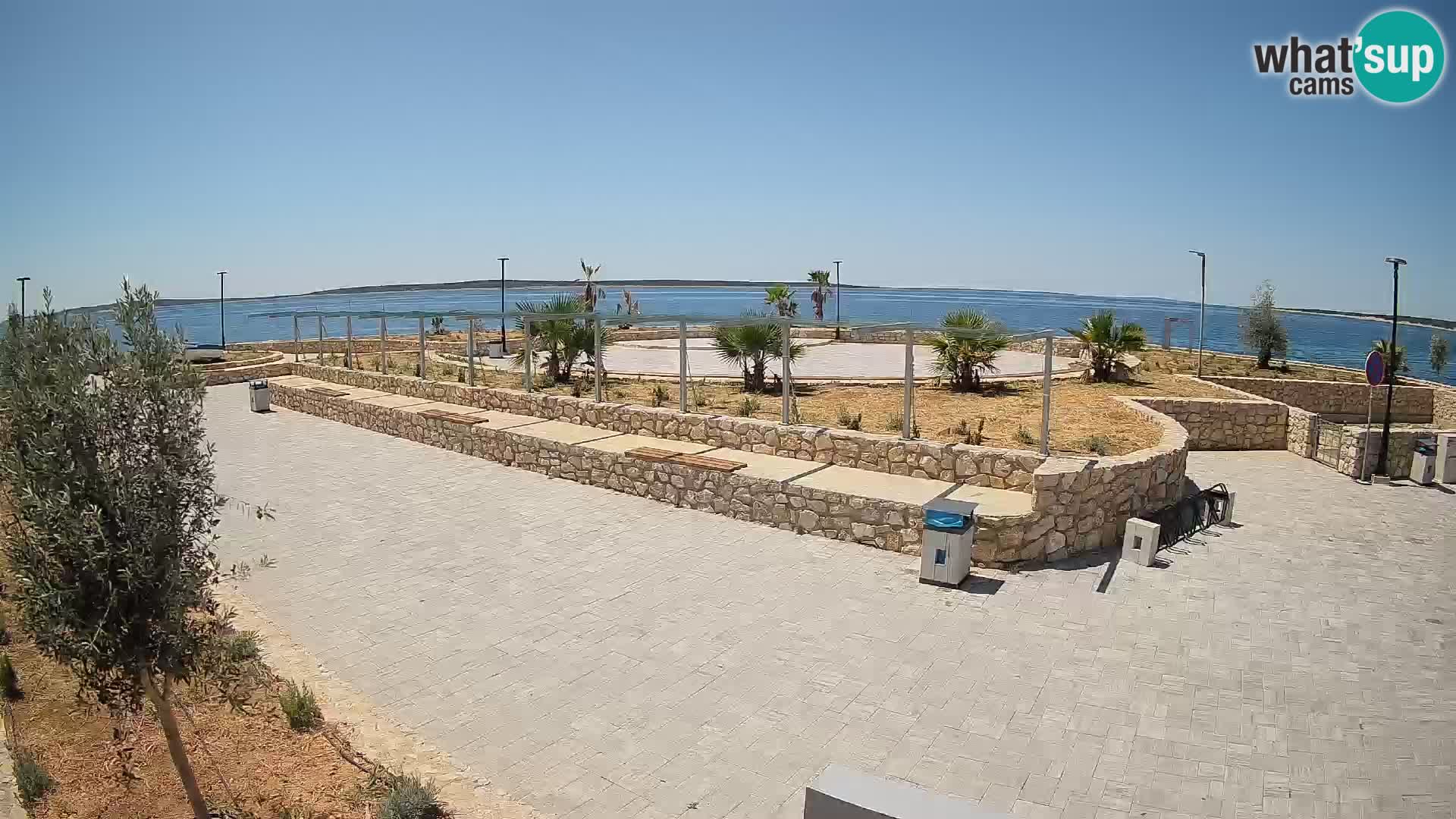 Web kamera Mandre – Ljetna pozornica Velika điga | Otok Pag