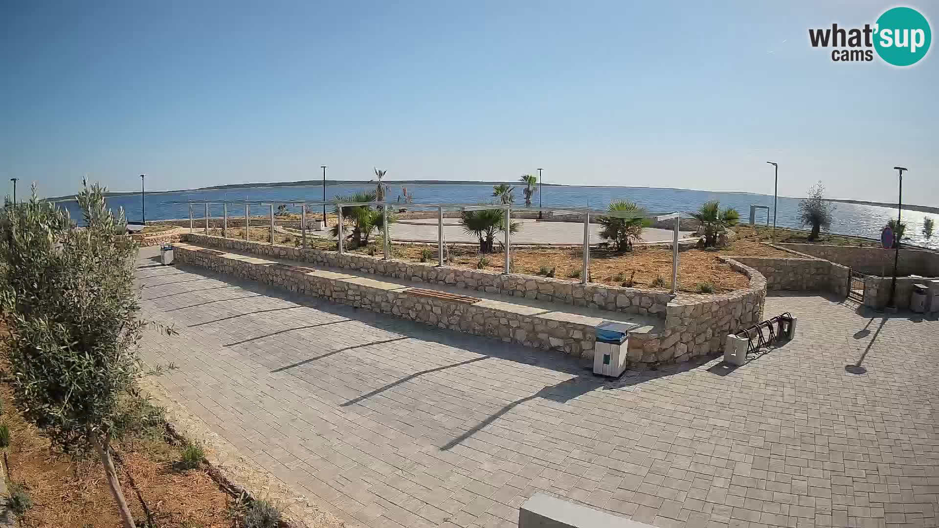 Web kamera Mandre – Ljetna pozornica Velika điga | Otok Pag
