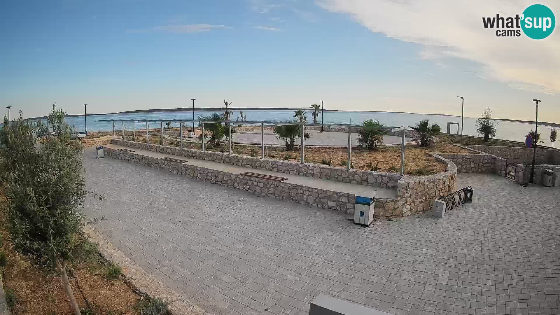 Spletna kamera Mandre – Poletni oder Velika điga | Otok Pag