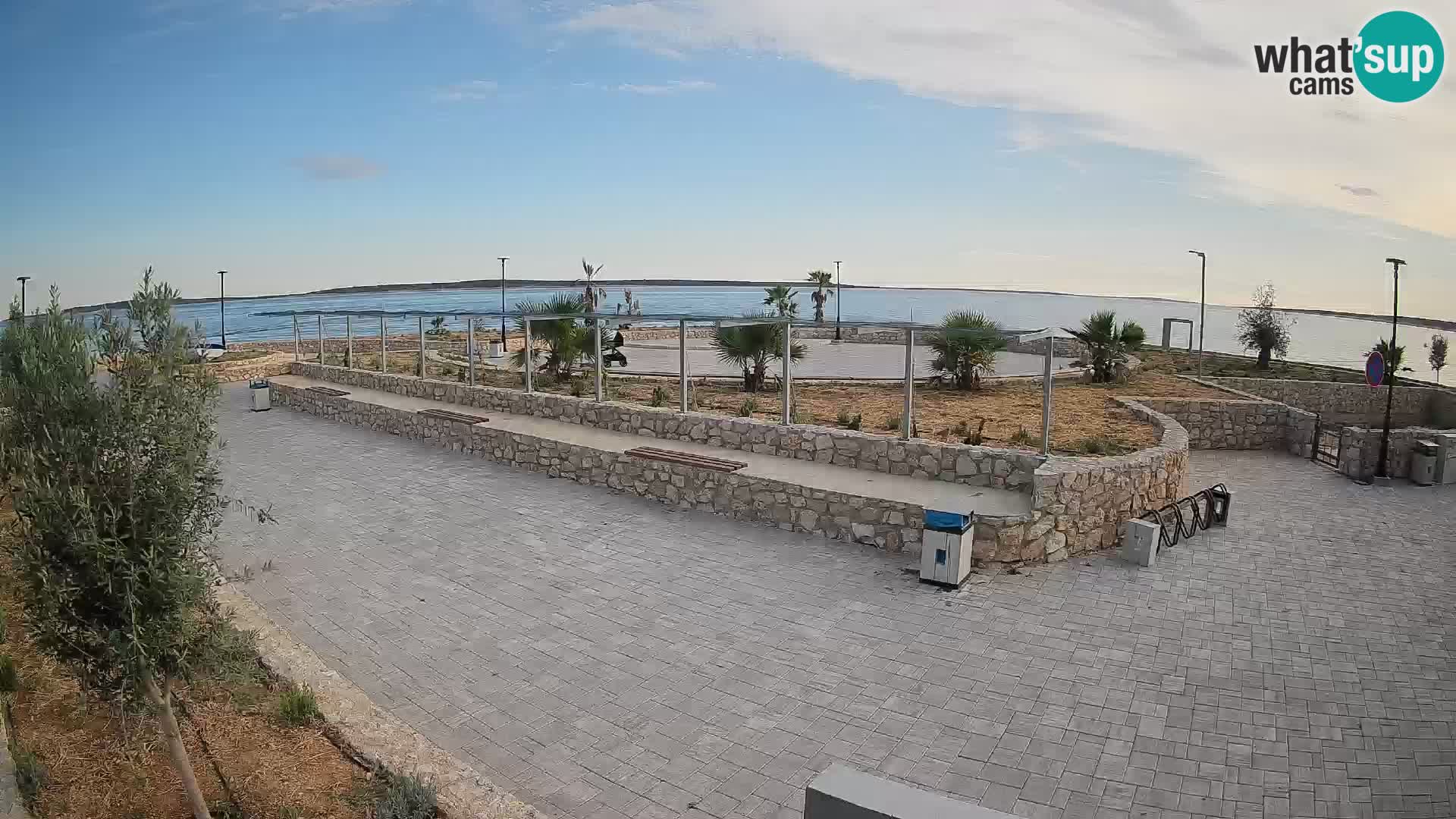 Web kamera Mandre – Ljetna pozornica Velika điga | Otok Pag