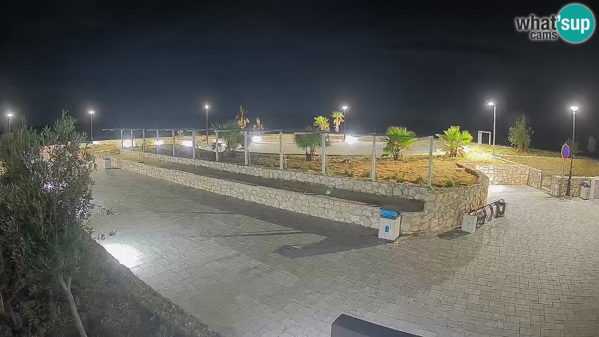 Spletna kamera Mandre – Poletni oder Velika điga | Otok Pag