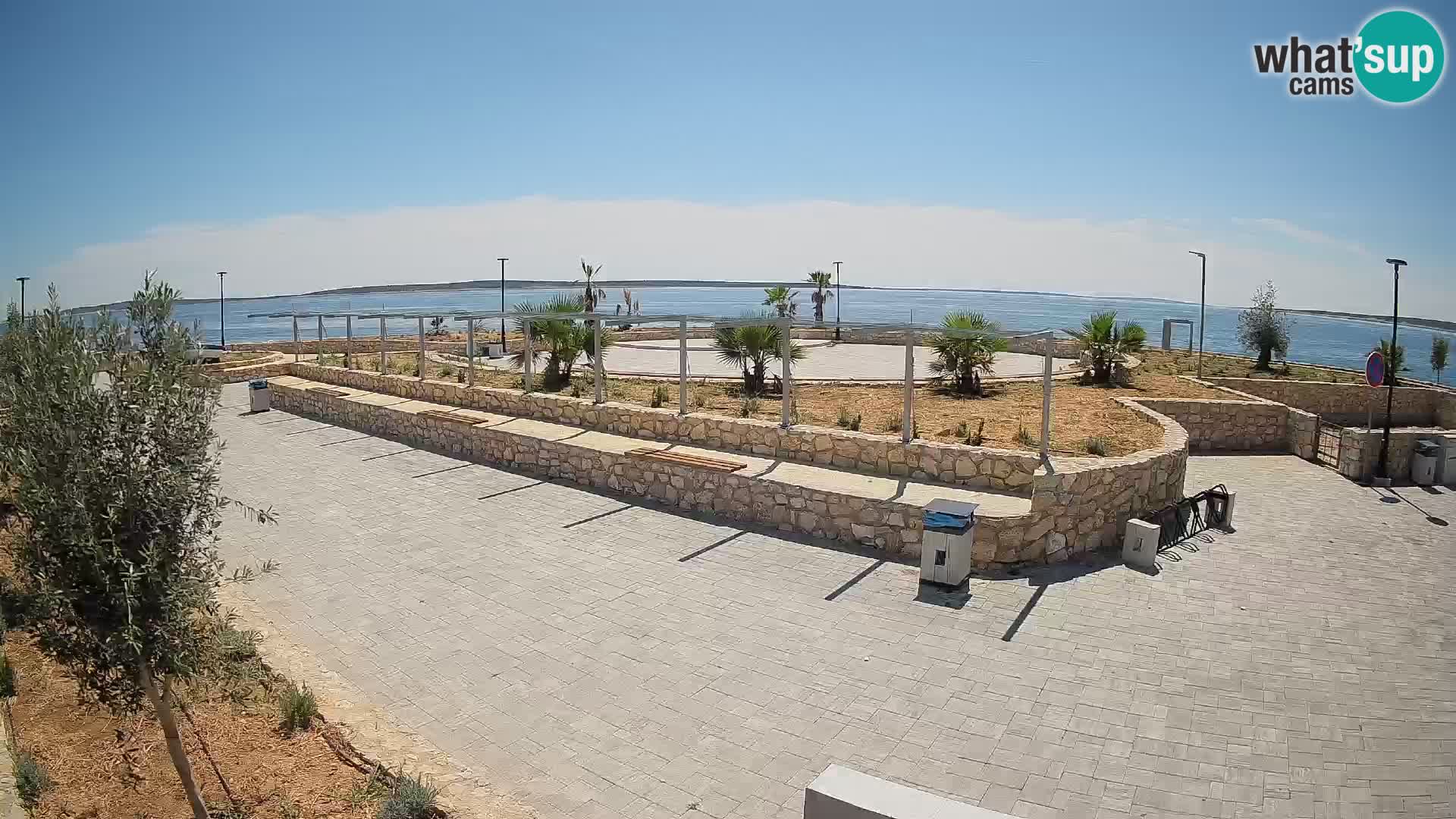 Web kamera Mandre – Ljetna pozornica Velika điga | Otok Pag