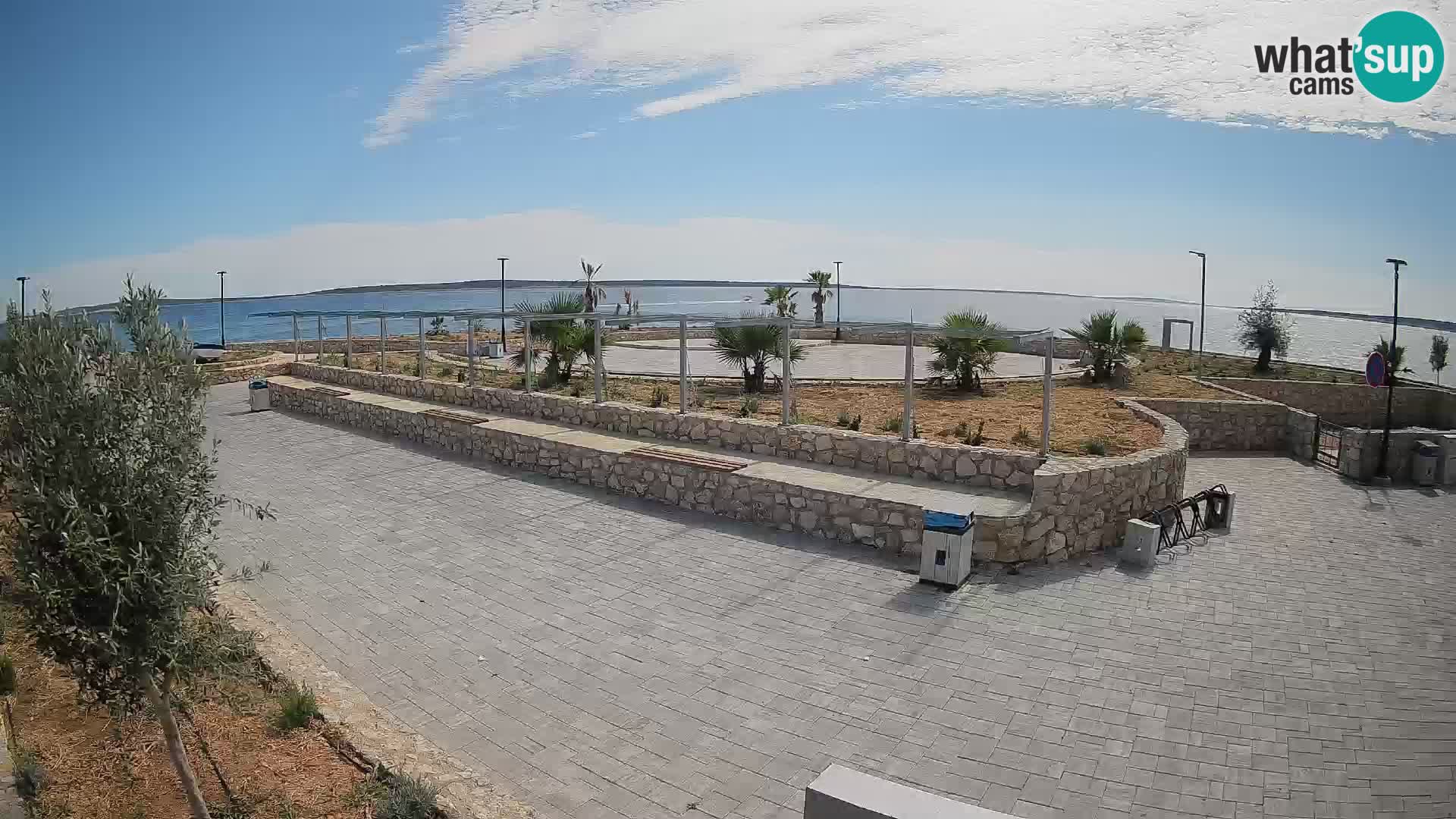 Web kamera Mandre – Ljetna pozornica Velika điga | Otok Pag