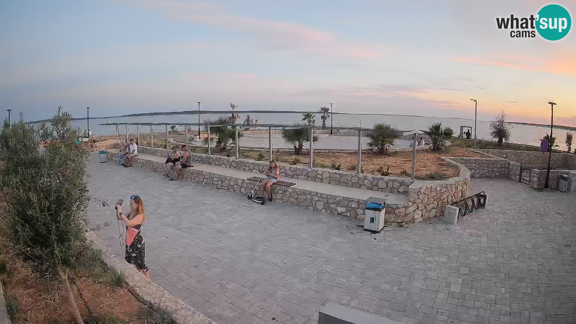 Spletna kamera Mandre – Poletni oder Velika điga | Otok Pag