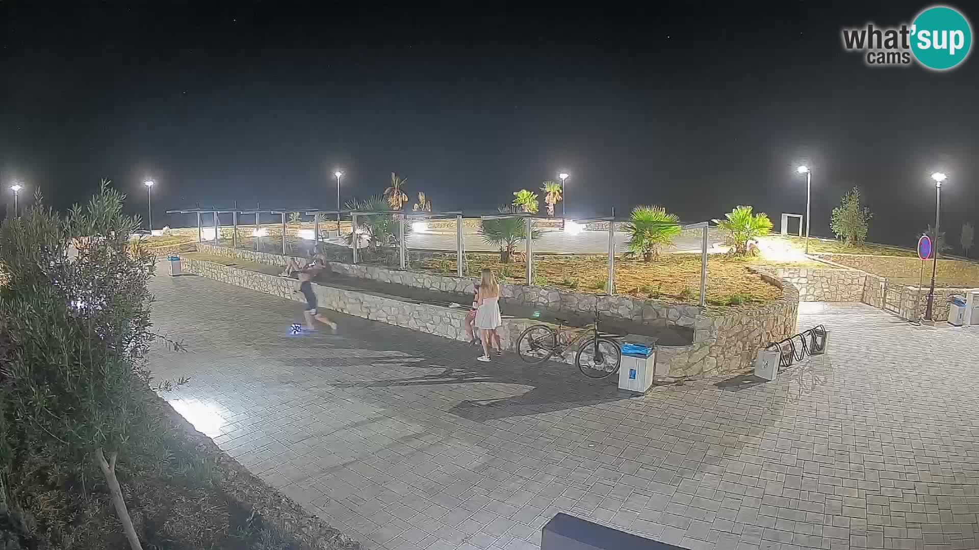 Spletna kamera Mandre – Poletni oder Velika điga | Otok Pag