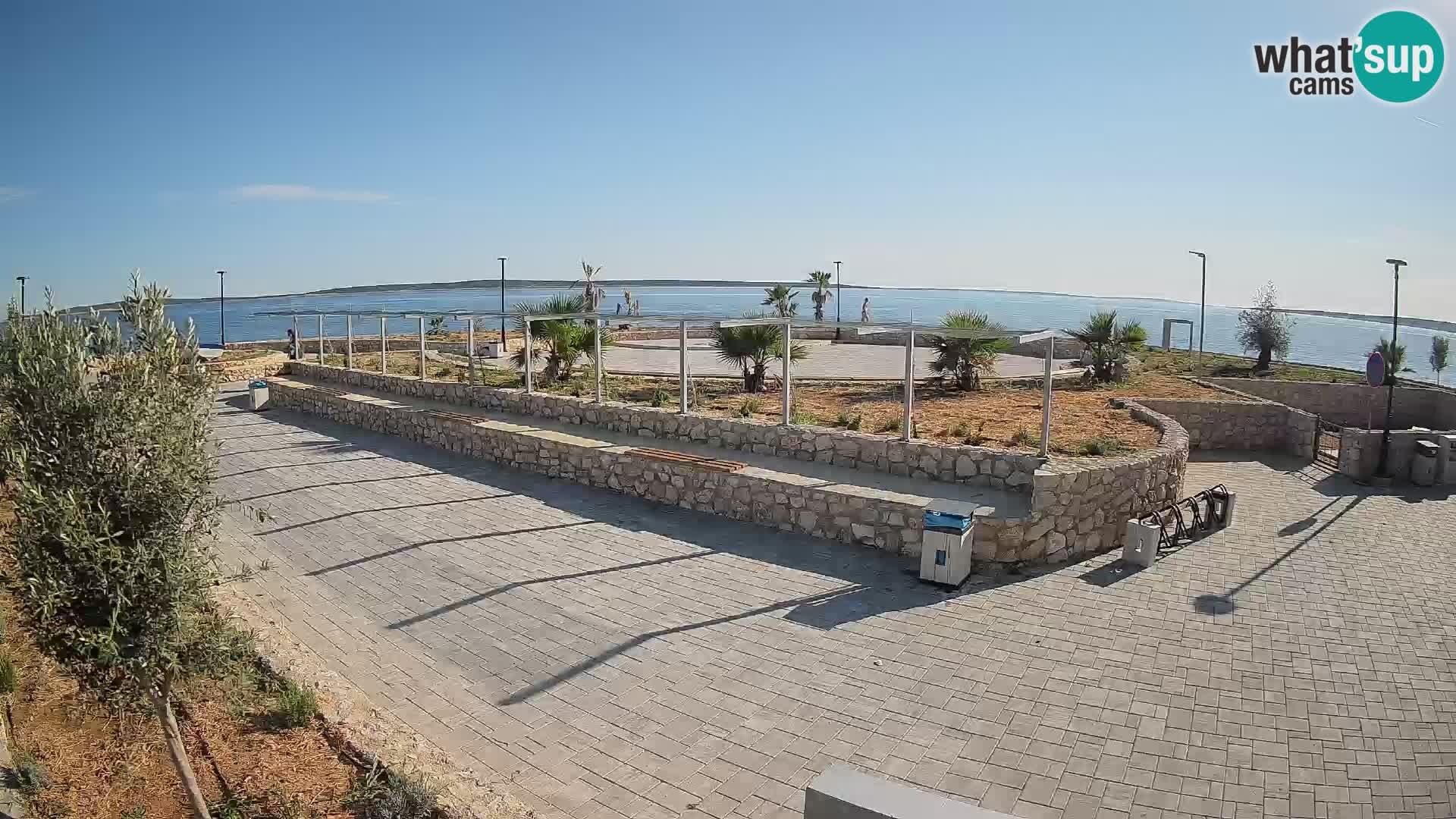 Spletna kamera Mandre – Poletni oder Velika điga | Otok Pag