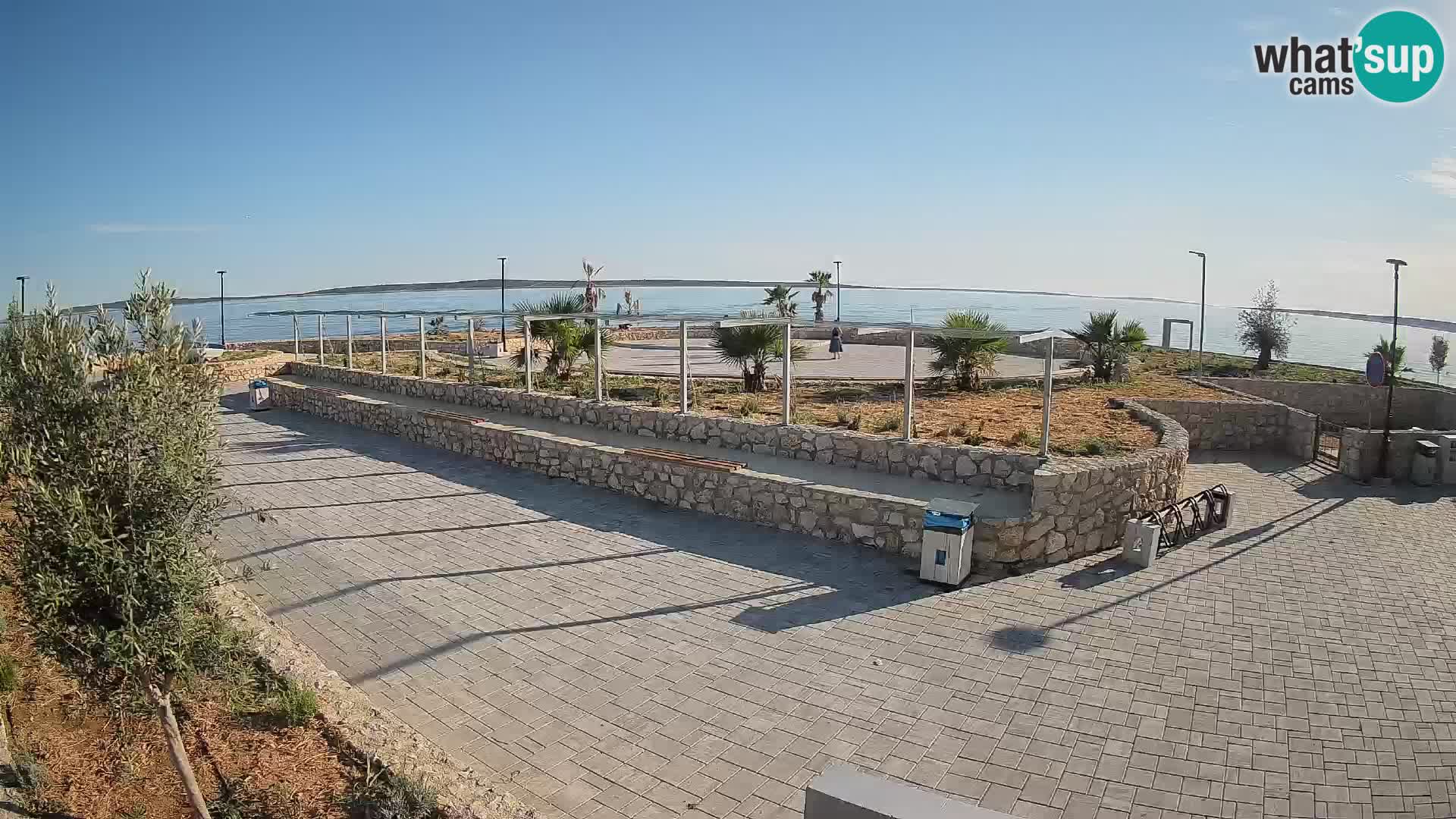 Web kamera Mandre – Ljetna pozornica Velika điga | Otok Pag
