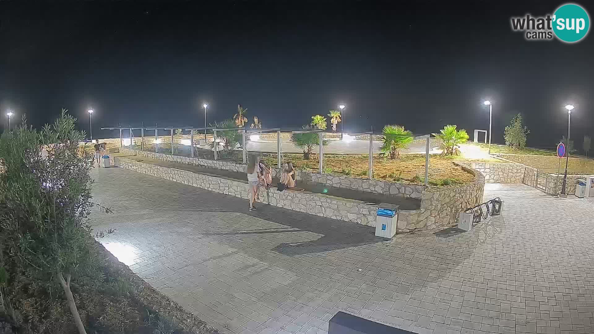 Spletna kamera Mandre – Poletni oder Velika điga | Otok Pag