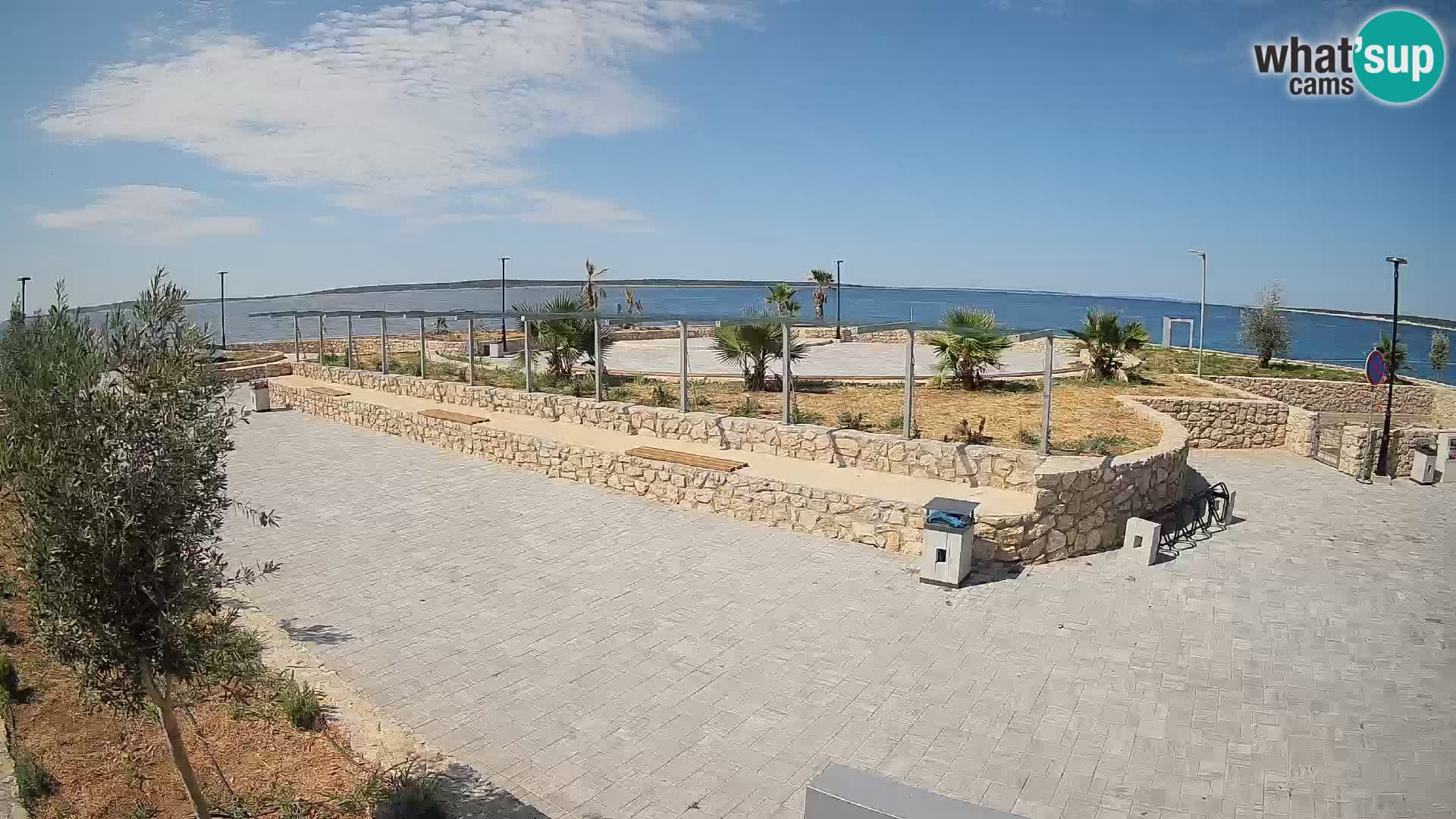 Spletna kamera Mandre – Poletni oder Velika điga | Otok Pag