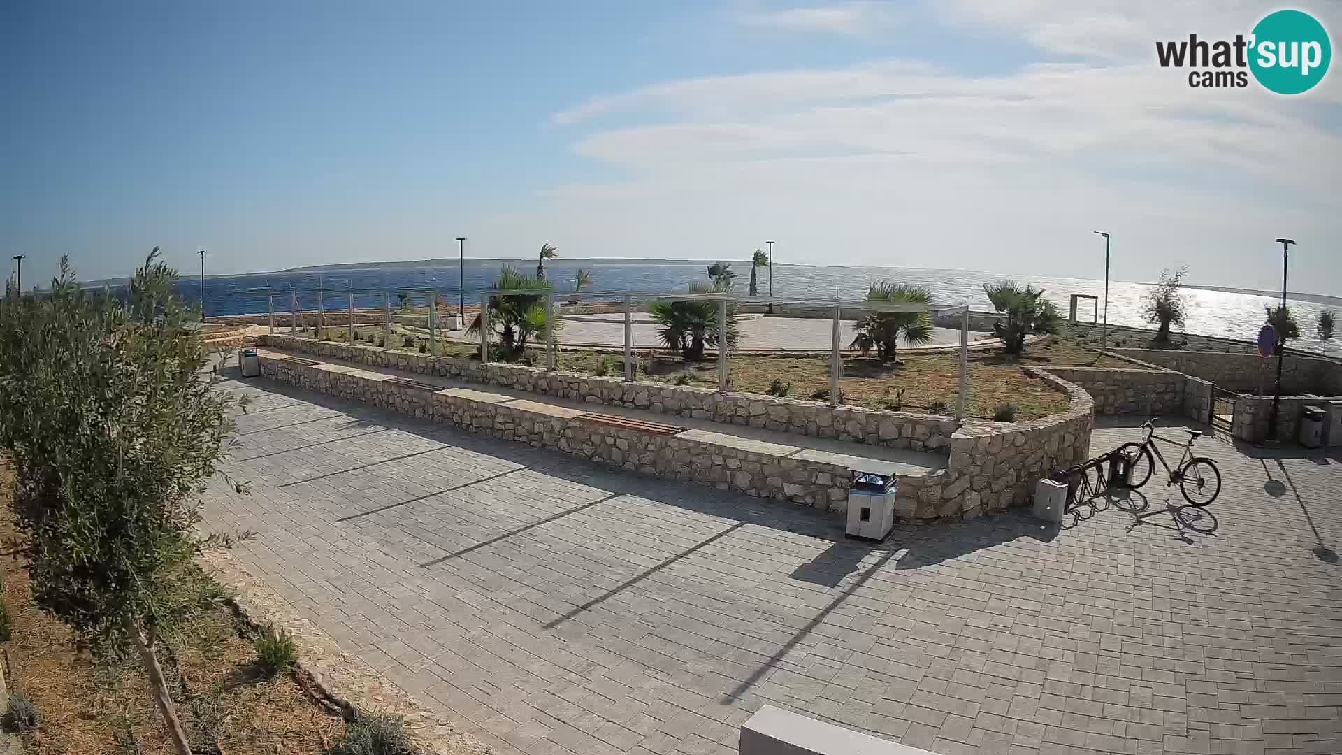 Web kamera Mandre – Ljetna pozornica Velika điga | Otok Pag