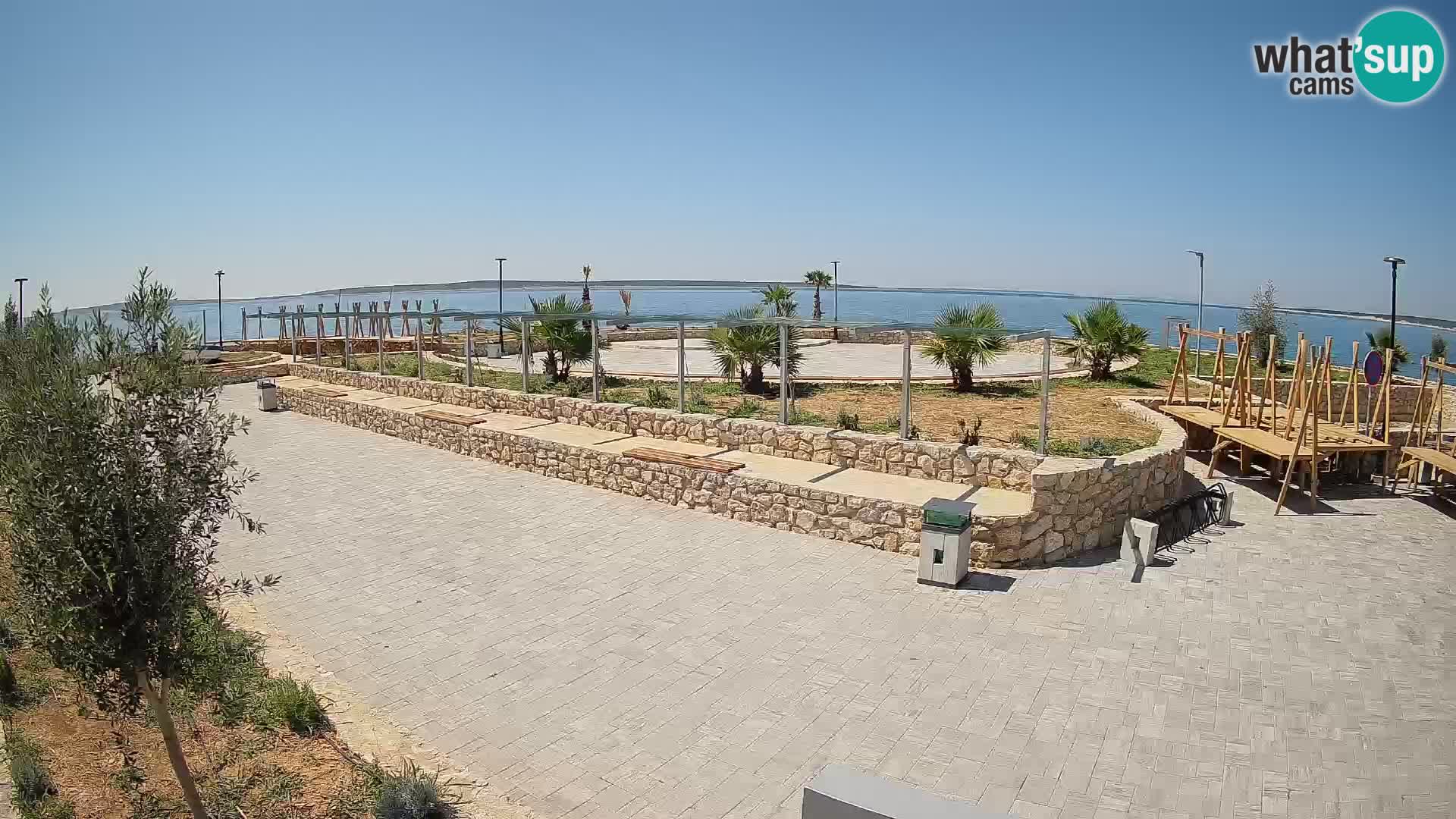 Webcam Mandre – Escenario de verano Velika điga | Isla de Pag